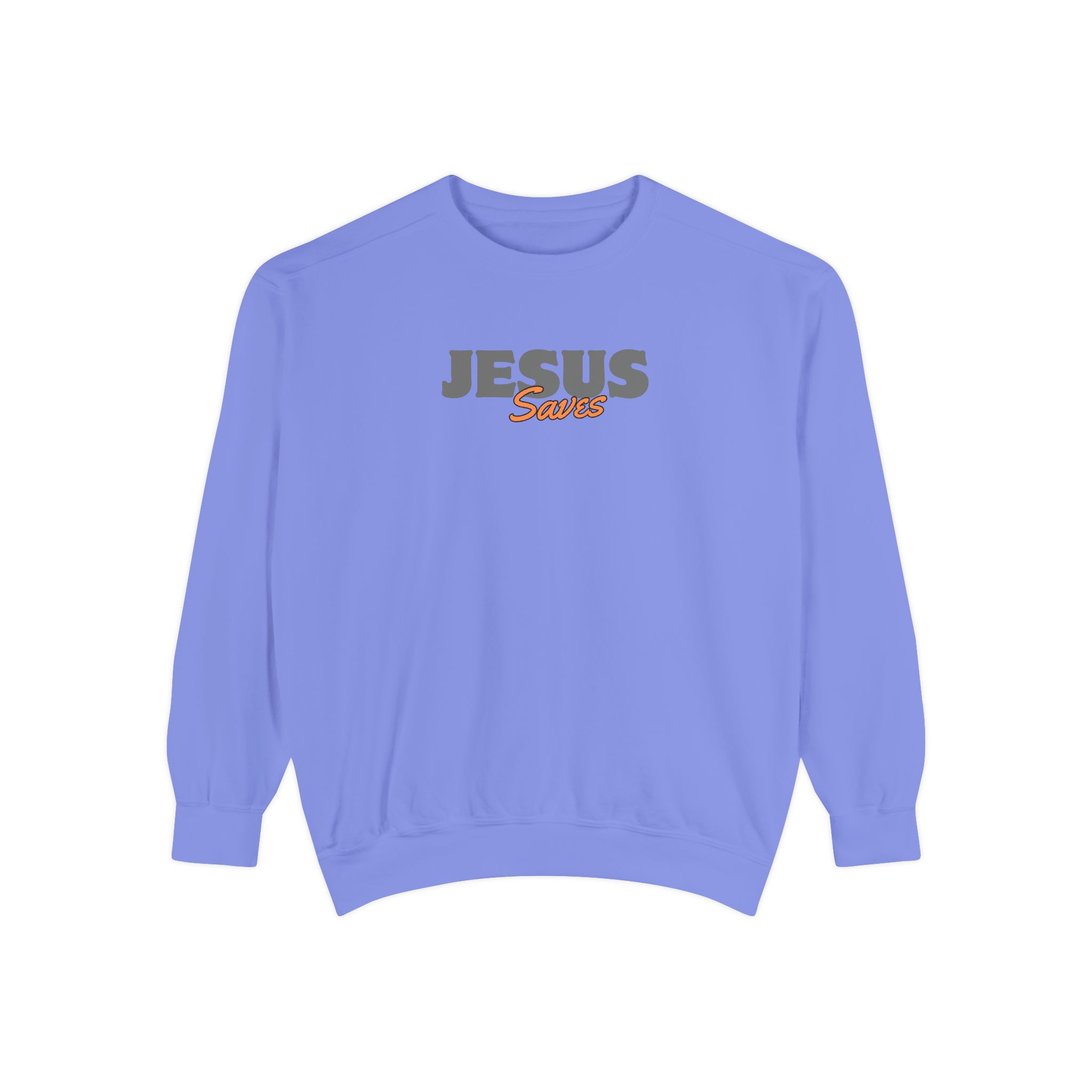 Jesus Saves – "Retro Bubble" Vintage Garment-Dyed Sweatshirt