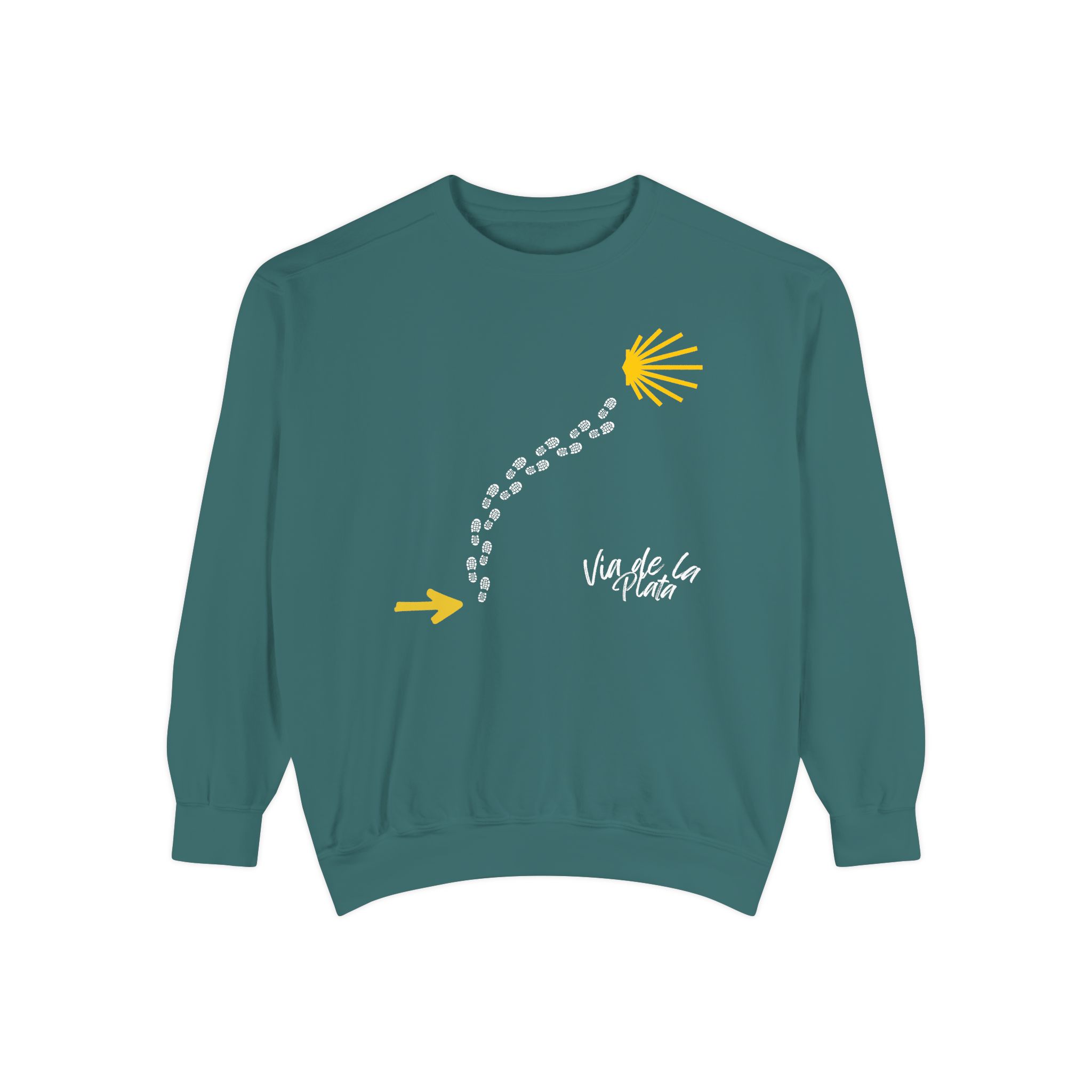 Camino de Santiago – "Vía de la Plata Trail" Vintage Garment-Dyed Sweatshirt - Imagen 8