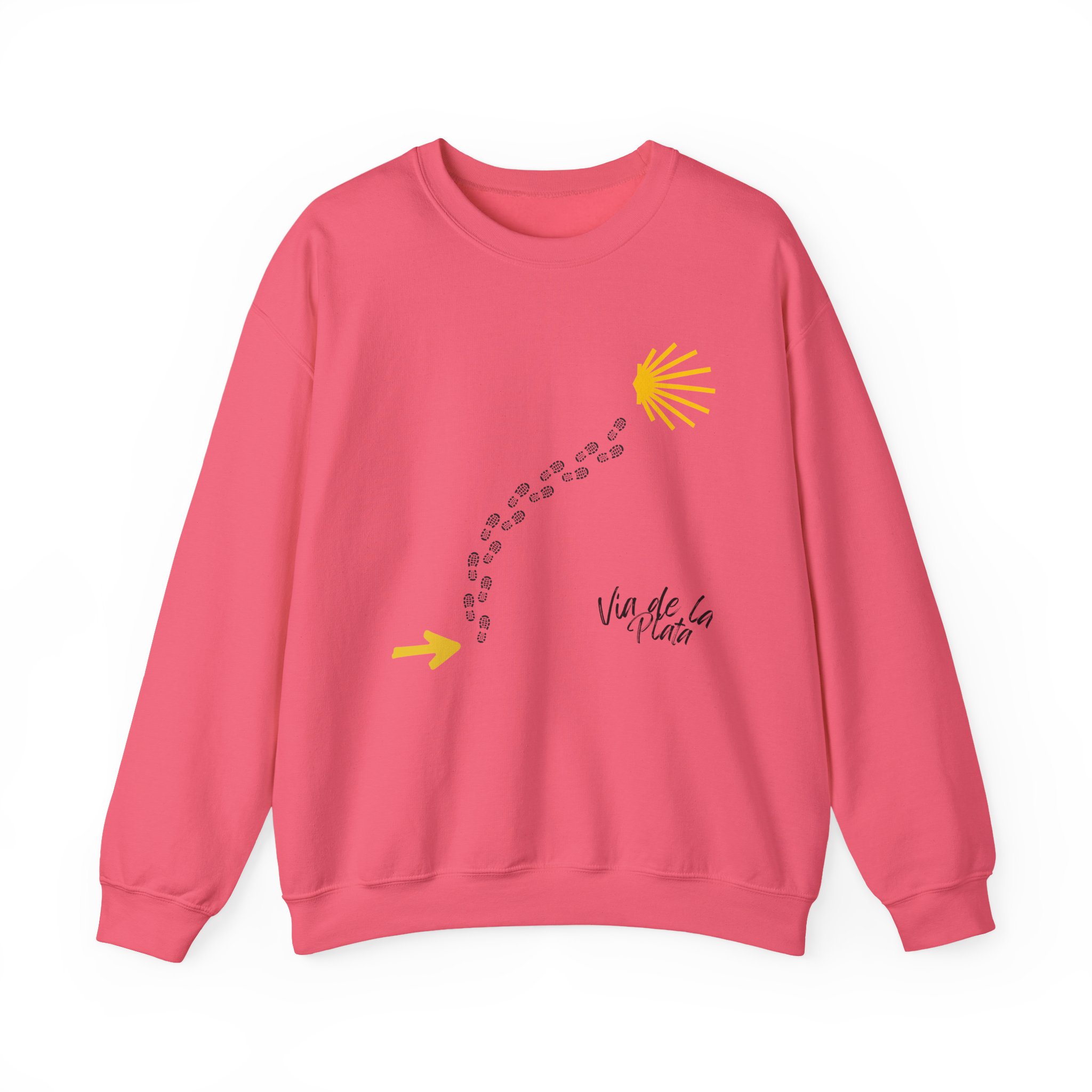 Camino de Santiago – "Vía de la Plata Trail" Classic Unisex Crewneck T-Shirt - Imagen 9