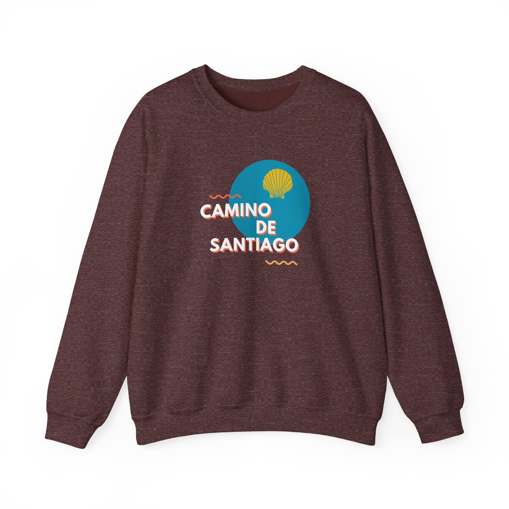 Camino de Santiago – "Modern Graphic Shell" Classic Heavy Blend Crewneck Sweatshirt - Imagen 2