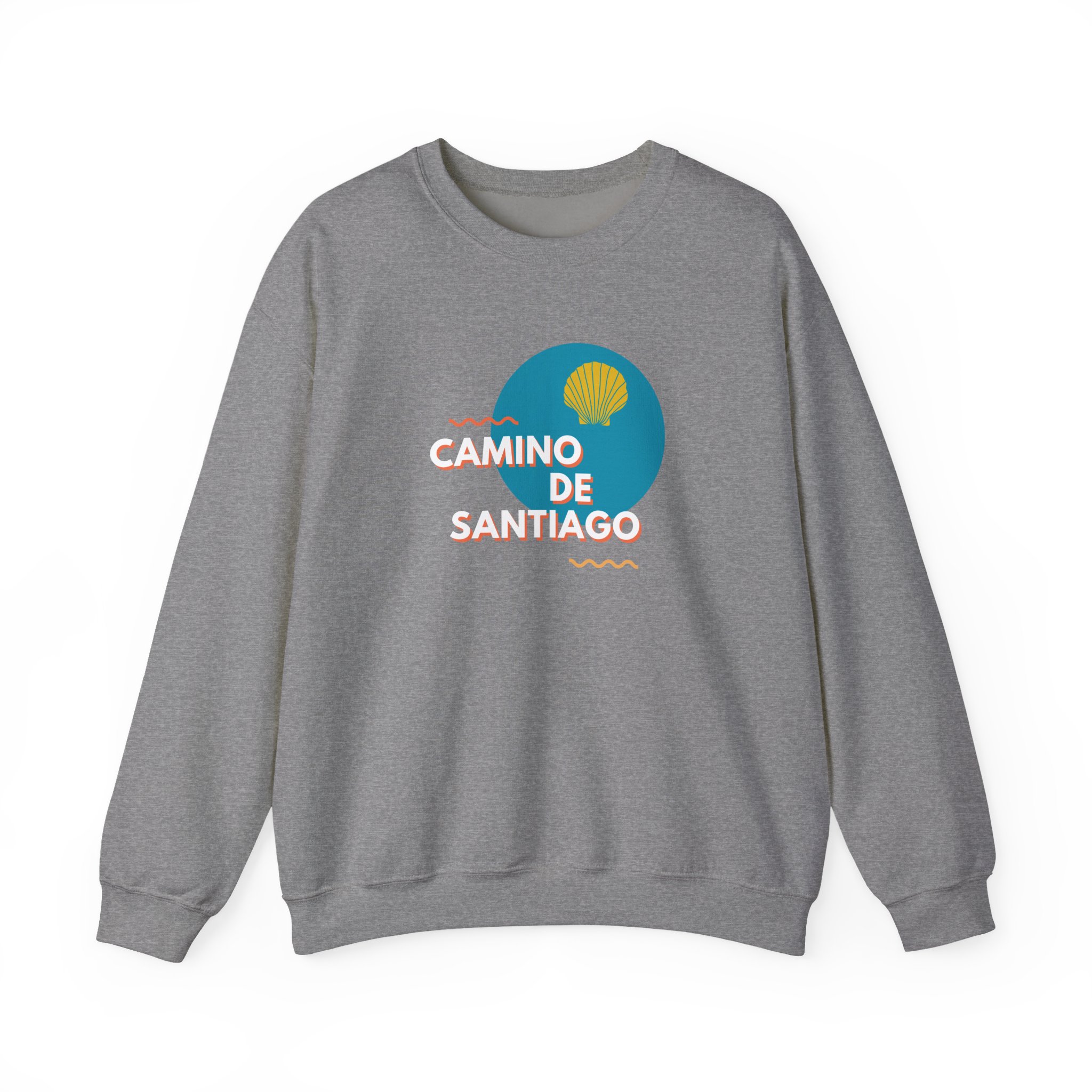 Camino de Santiago – "Modern Graphic Shell" Classic Heavy Blend Crewneck Sweatshirt