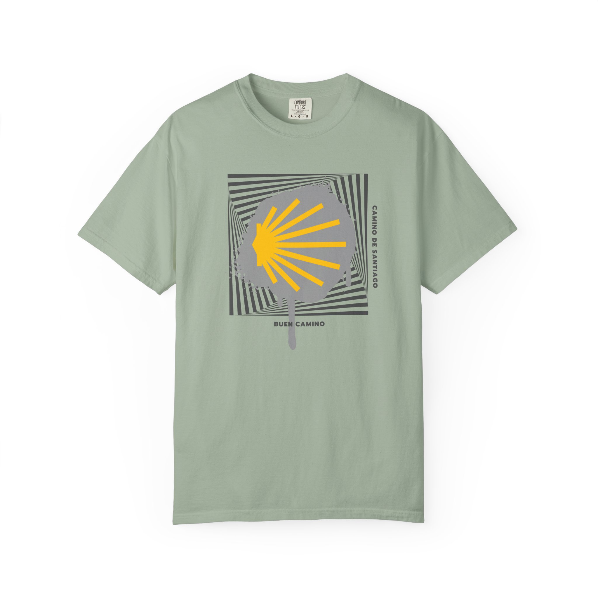 Camino de Santiago – "Stencil Way" Urban Graffiti Comfort Colors T-Shirt - Imagen 7