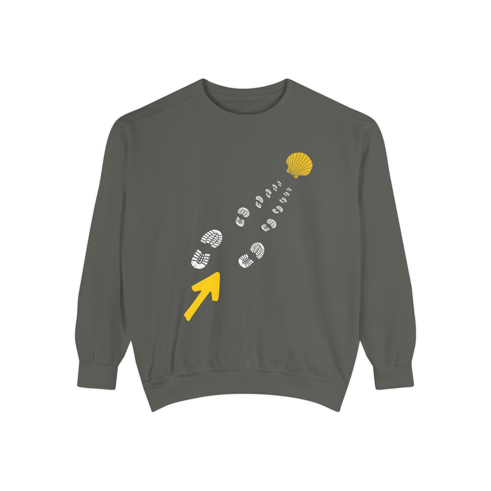Camino de Santiago – "The Straight Path" Perspective Garment-Dyed Sweatshirt - Imagen 7