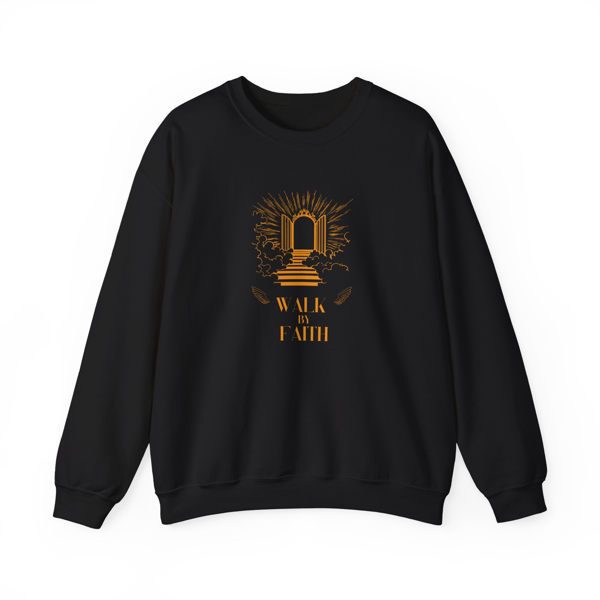 Walk by Faith – "Heavenly Gates" Classic Heavy Blend Crewneck Sweatshirt - Imagen 9