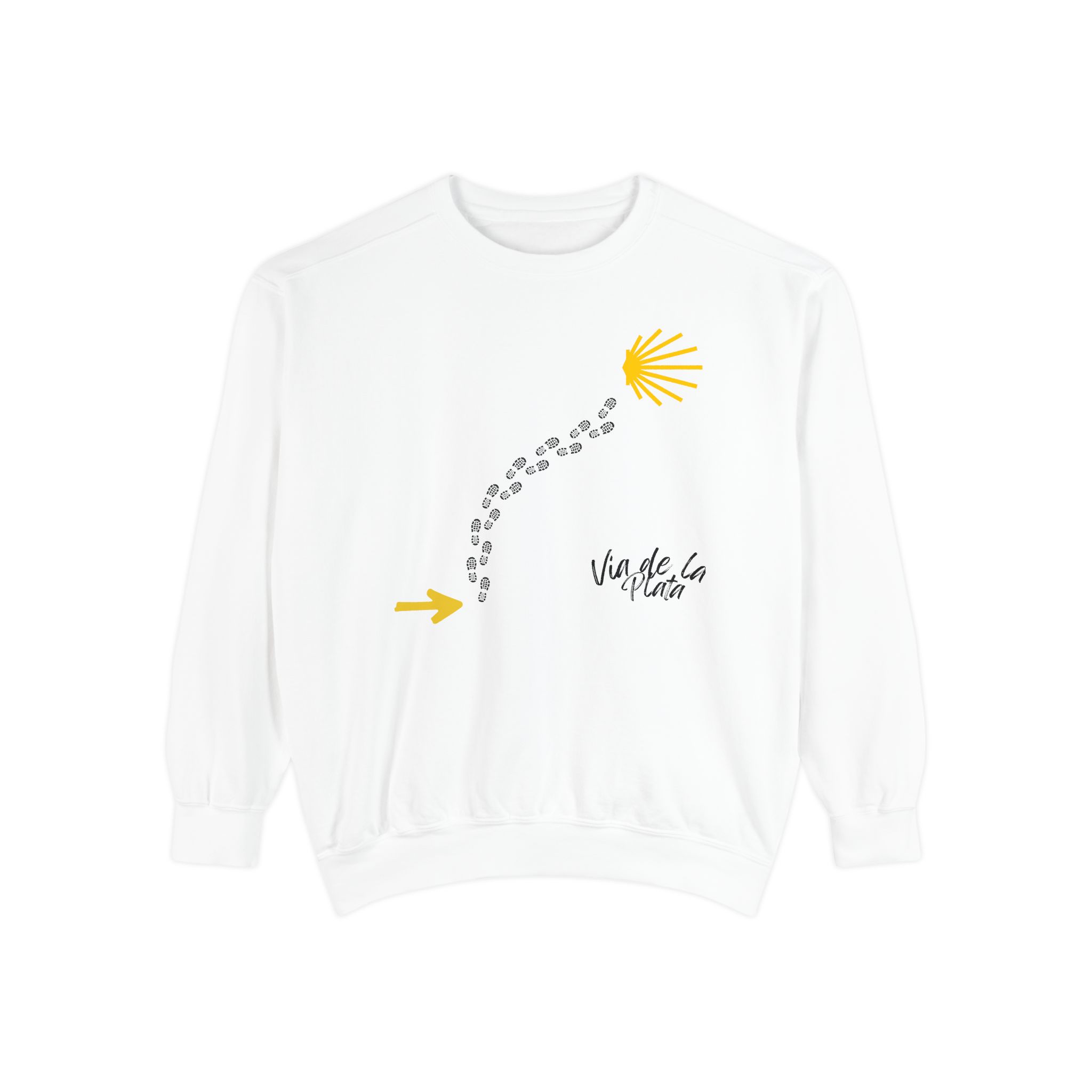 Camino de Santiago – "Vía de la Plata Trail" Vintage Garment-Dyed Sweatshirt - Imagen 2