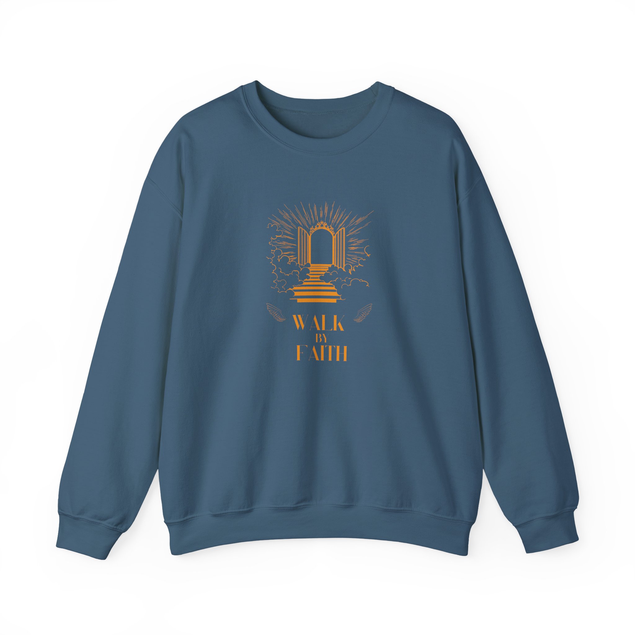Walk by Faith – "Heavenly Gates" Classic Heavy Blend Crewneck Sweatshirt - Imagen 7