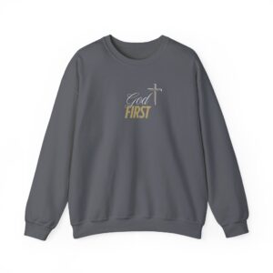 God First – "Modern Grace" Classic Heavy Blend Crewneck Sweatshirt