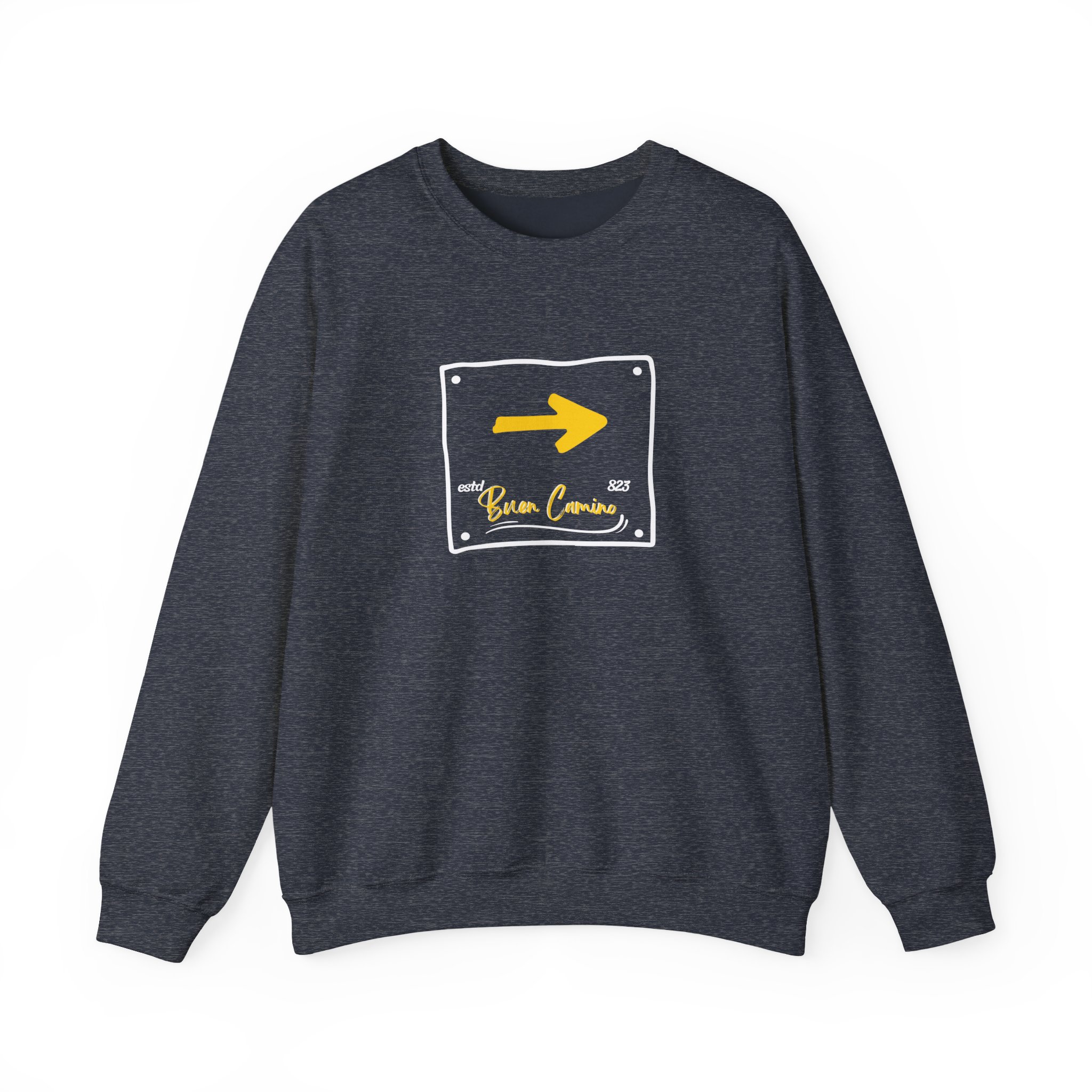 Camino de Santiago – "The Yellow Arrow" Classic Heavy Blend Crewneck Sweatshirt - Imagen 10