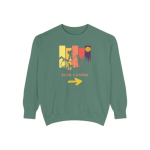 Camino de Santiago – "Retro Peak Hiking" Vintage Garment-Dyed Sweatshirt