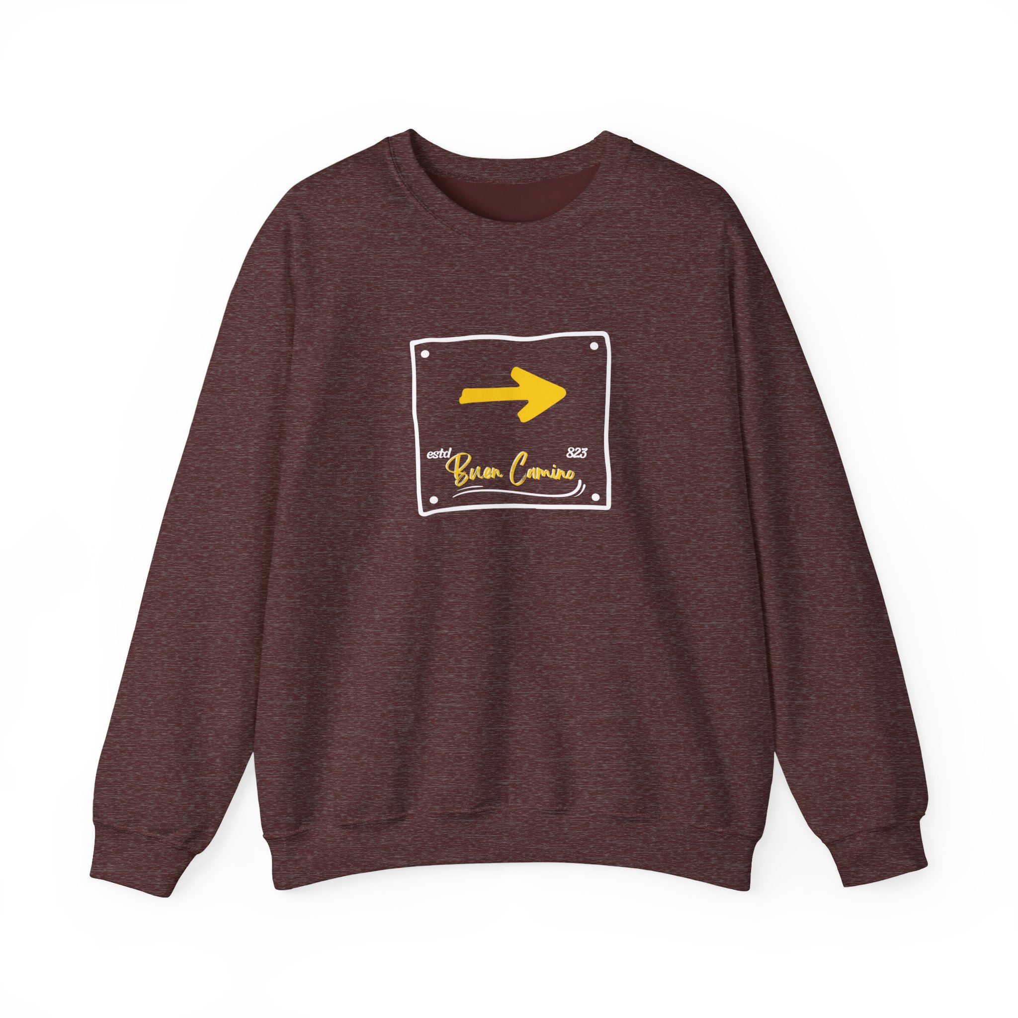 Camino de Santiago – "The Yellow Arrow" Classic Heavy Blend Crewneck Sweatshirt - Imagen 3