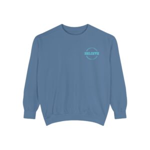 Believe – "Varsity Preppy Circle" Vintage Garment-Dyed Sweatshirt