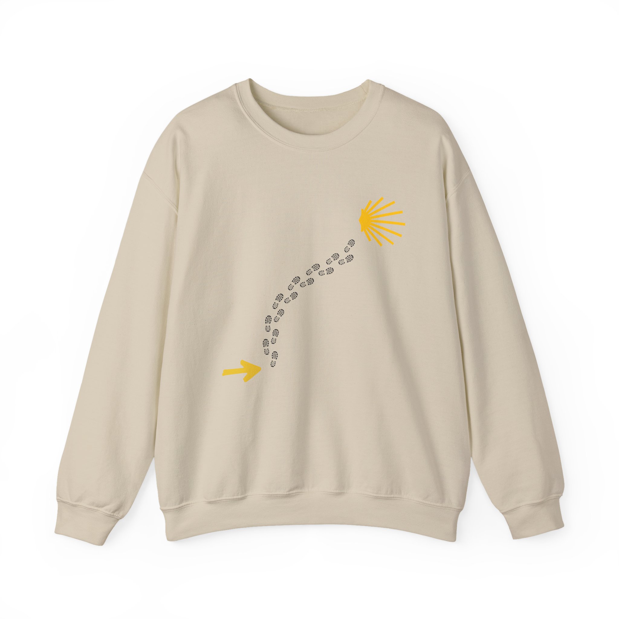 Camino de Santiago – "The Essential Trail" Classic Heavy Blend Crewneck Sweatshirt - Imagen 3