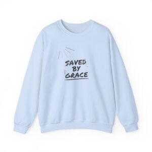 Saved by Grace – "Radiant Grunge" Classic Heavy Blend Crewneck Sweatshirt