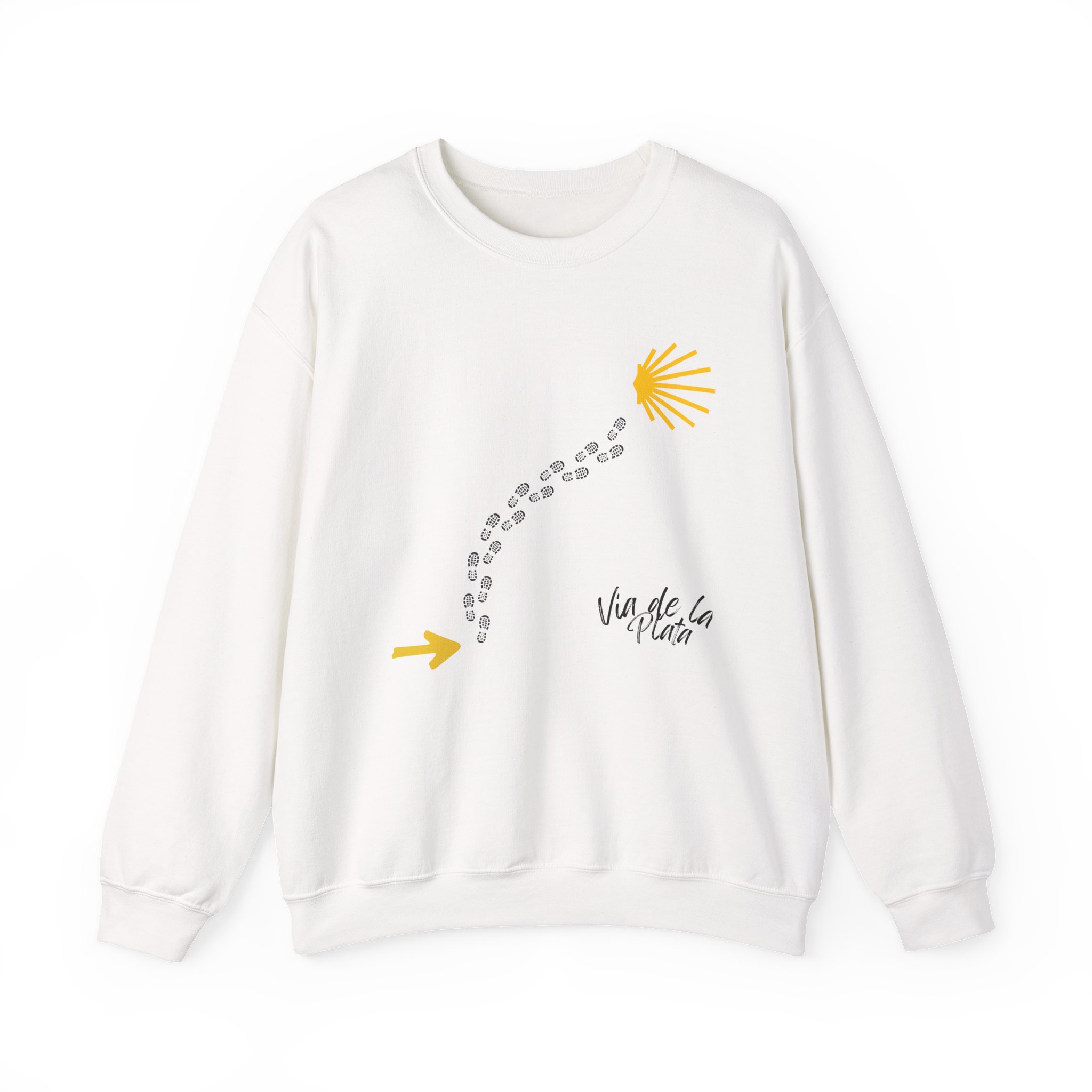 Camino de Santiago – "Vía de la Plata Trail" Classic Unisex Crewneck T-Shirt - Imagen 7
