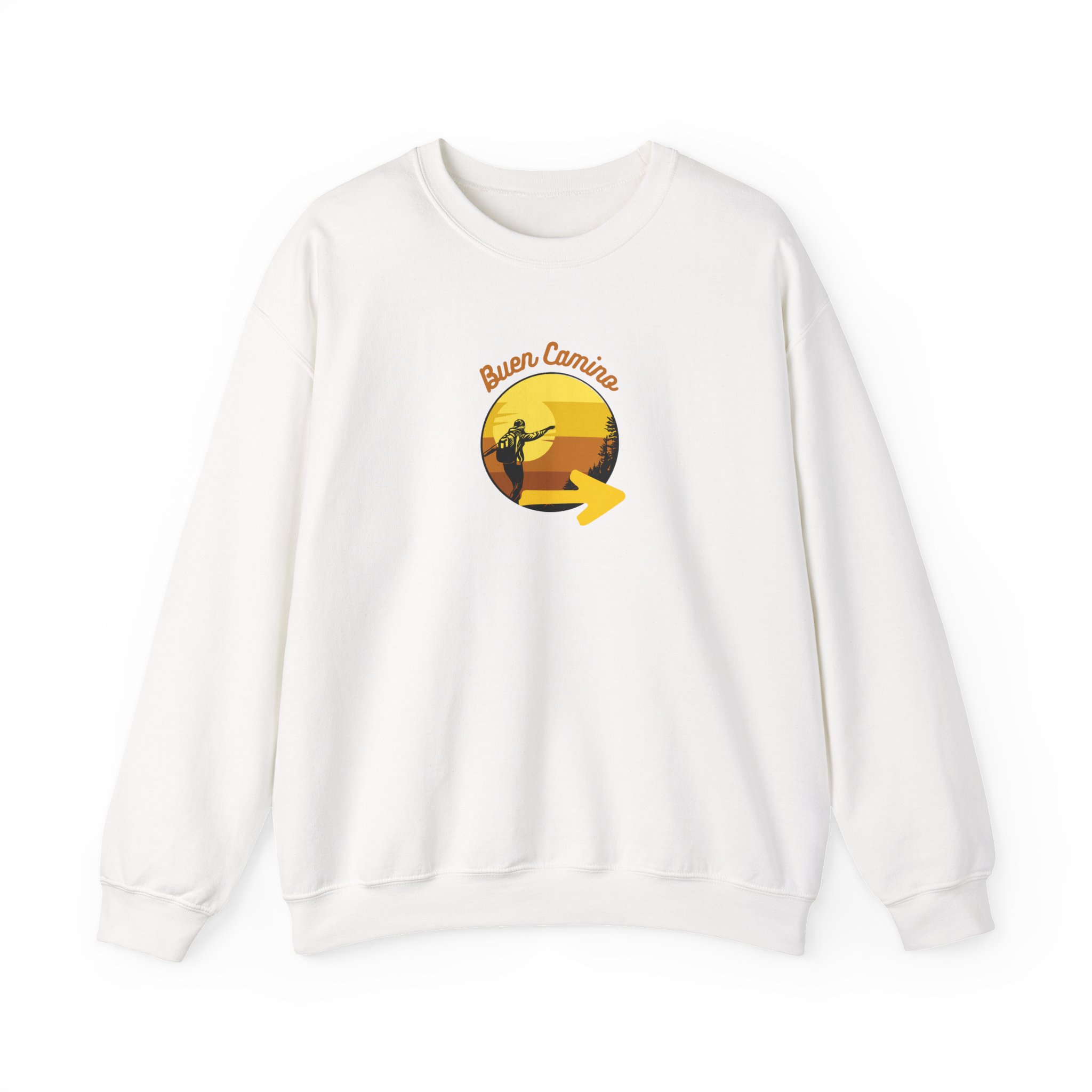 Camino de Santiago – "Buen Camino Pilgrim" Classic Heavy Blend Crewneck Sweatshirt - Imagen 7