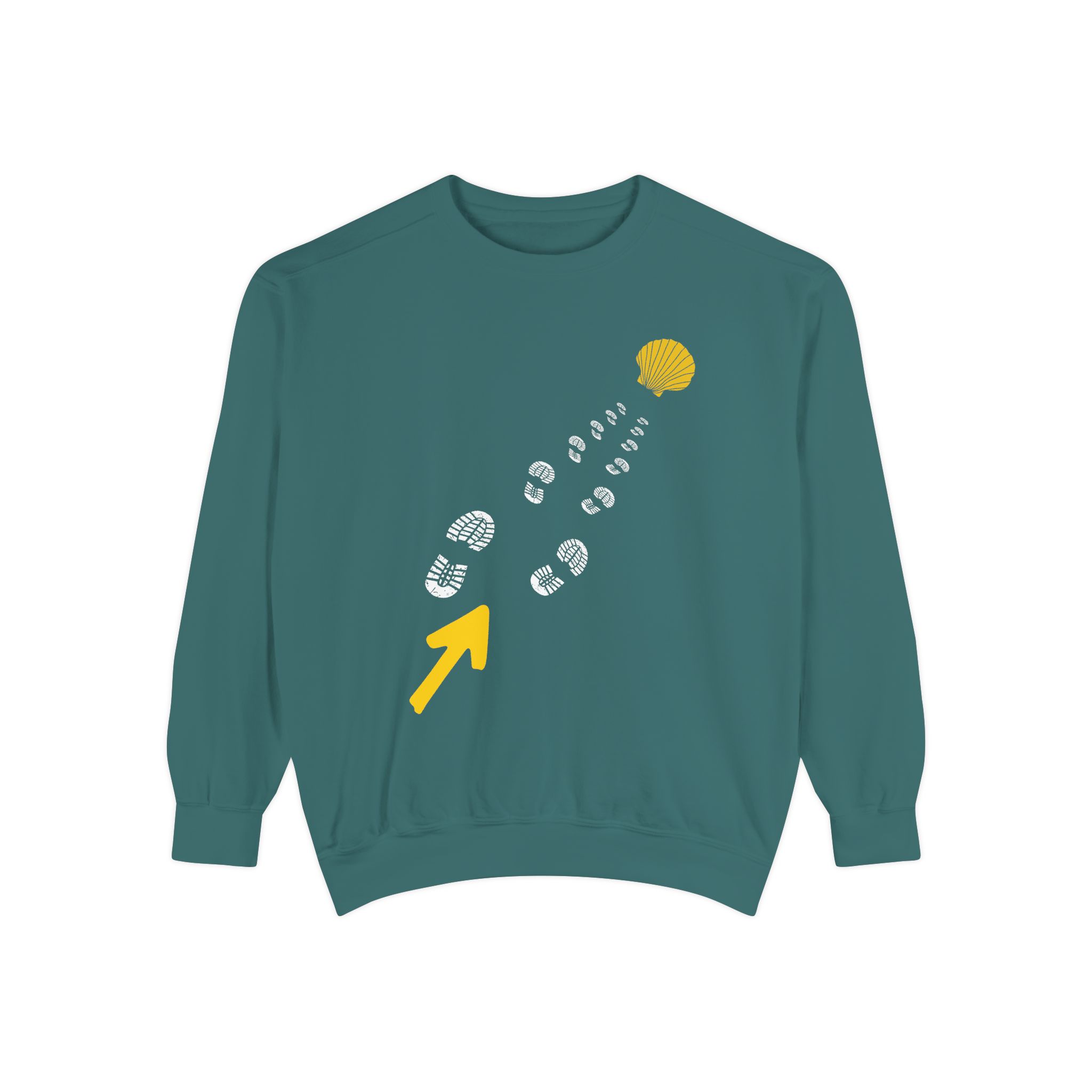 Camino de Santiago – "The Straight Path" Perspective Garment-Dyed Sweatshirt - Imagen 9