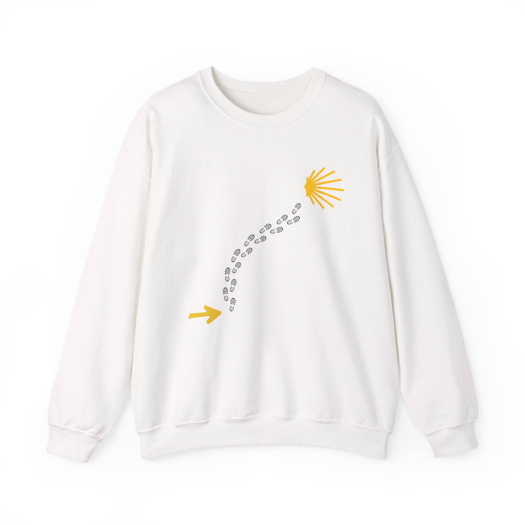 Camino de Santiago – "The Essential Trail" Classic Heavy Blend Crewneck Sweatshirt - Imagen 7
