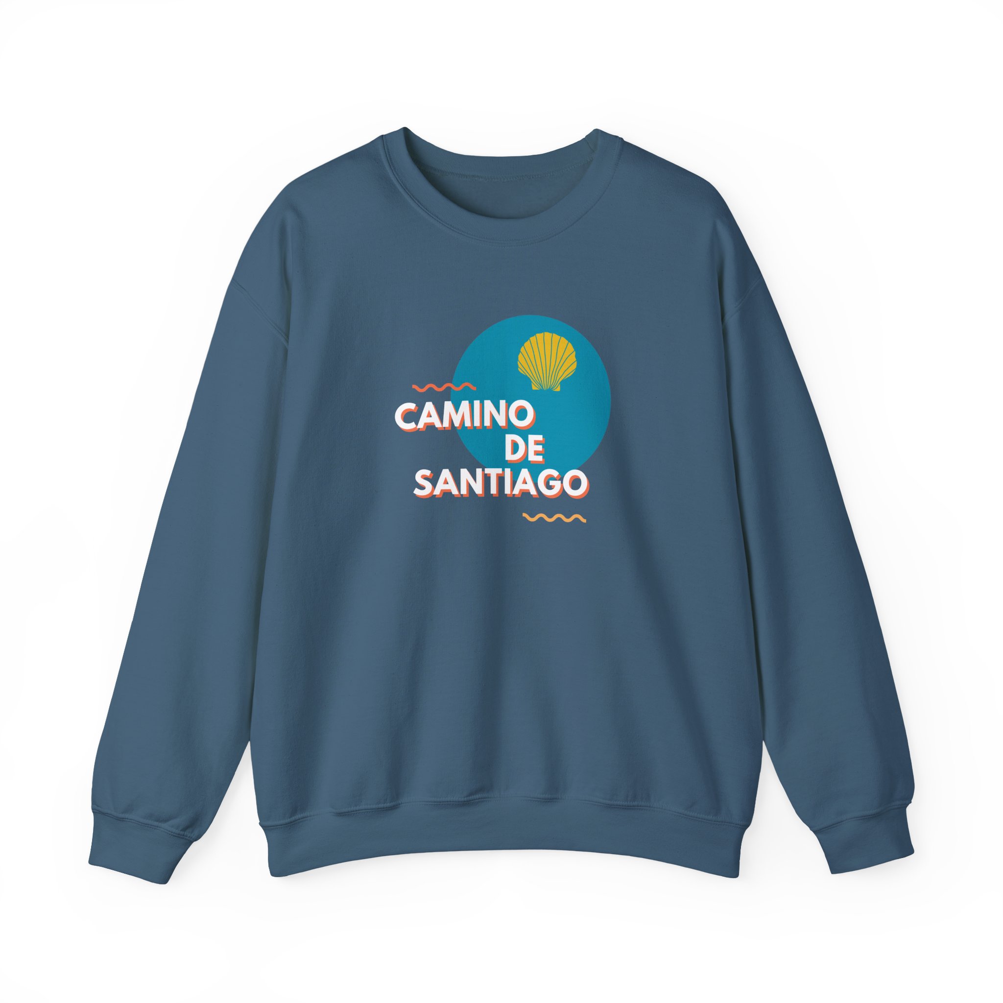 Camino de Santiago – "Modern Graphic Shell" Classic Heavy Blend Crewneck Sweatshirt - Imagen 8