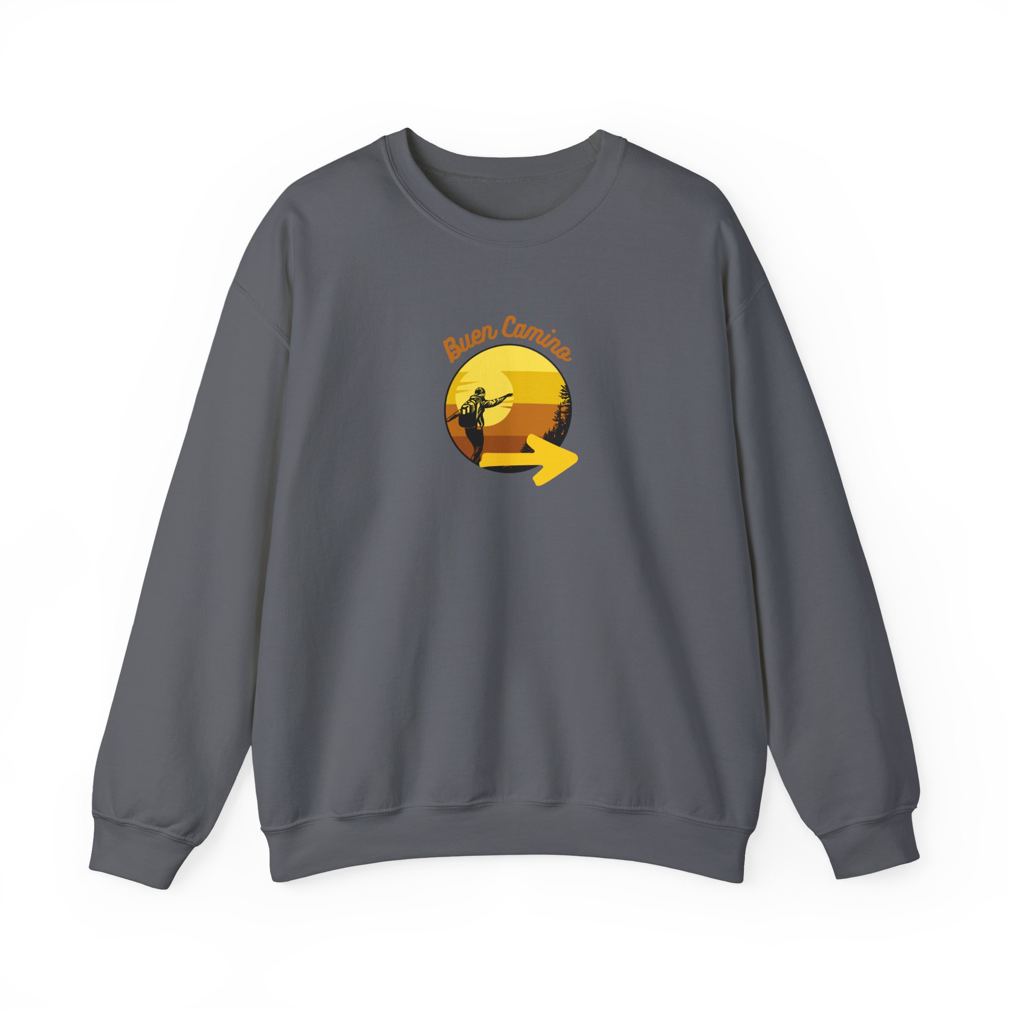 Camino de Santiago – "Buen Camino Pilgrim" Classic Heavy Blend Crewneck Sweatshirt - Imagen 8