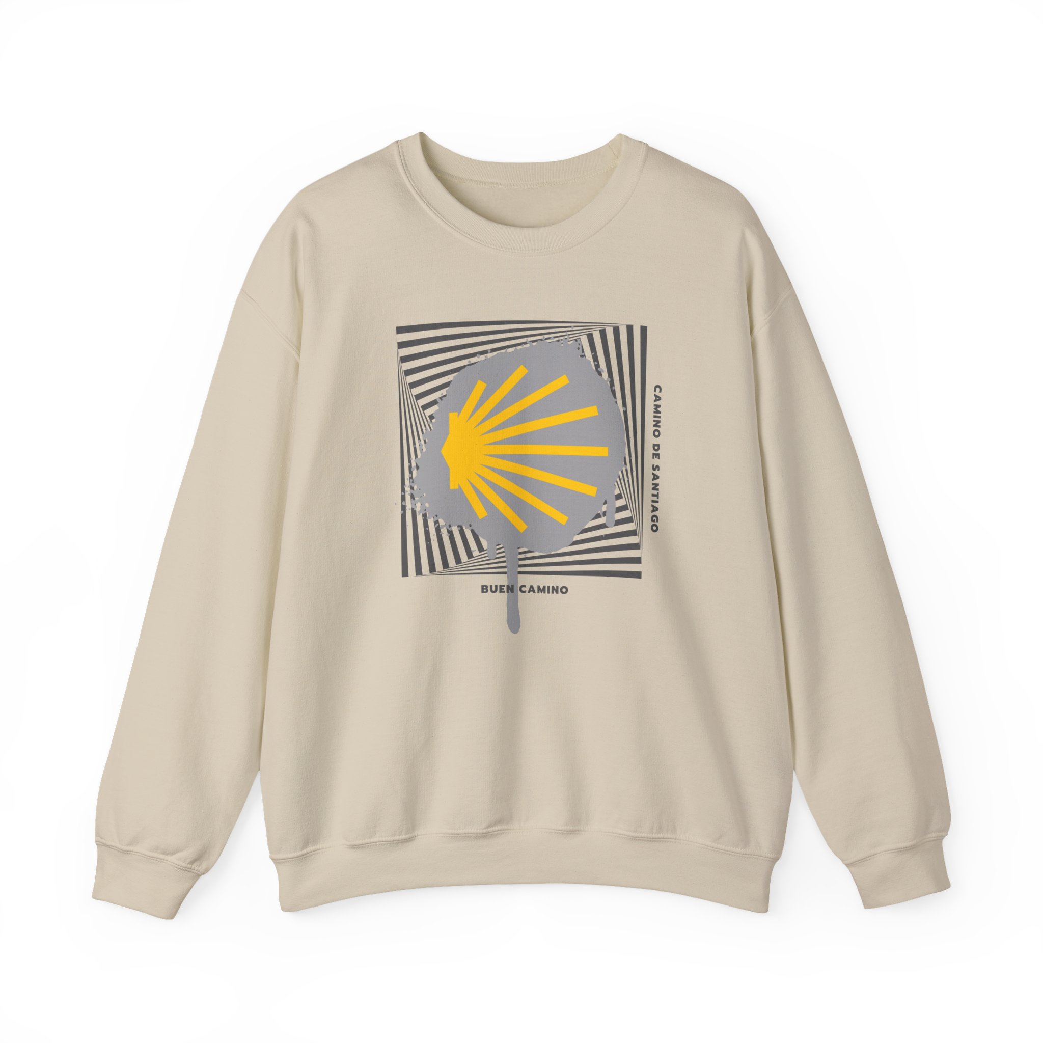 Camino de Santiago – "Stencil Way" Urban Graffiti Classic Unisex T-Shirt - Imagen 6
