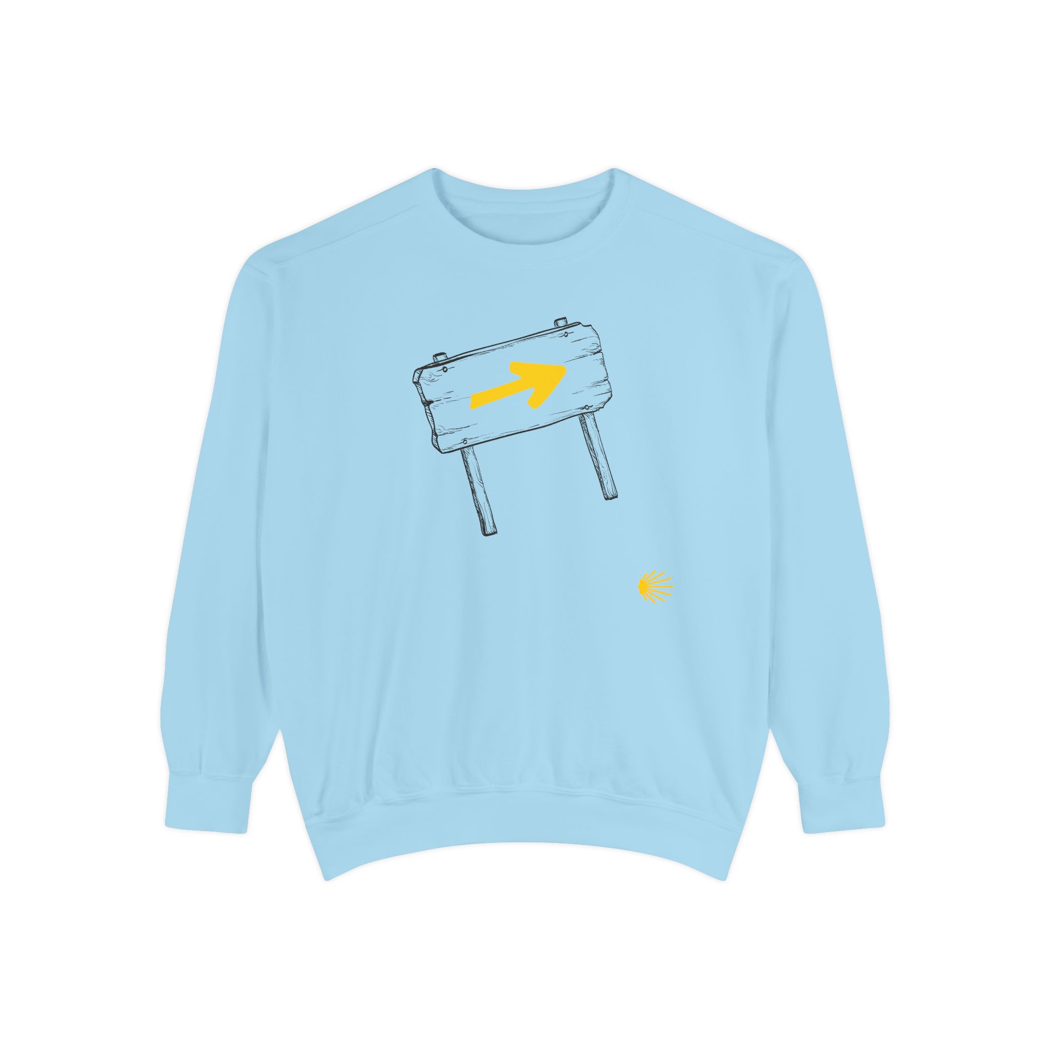 Camino de Santiago – "The Waymarker" Vintage Garment-Dyed Sweatshirt - Imagen 4