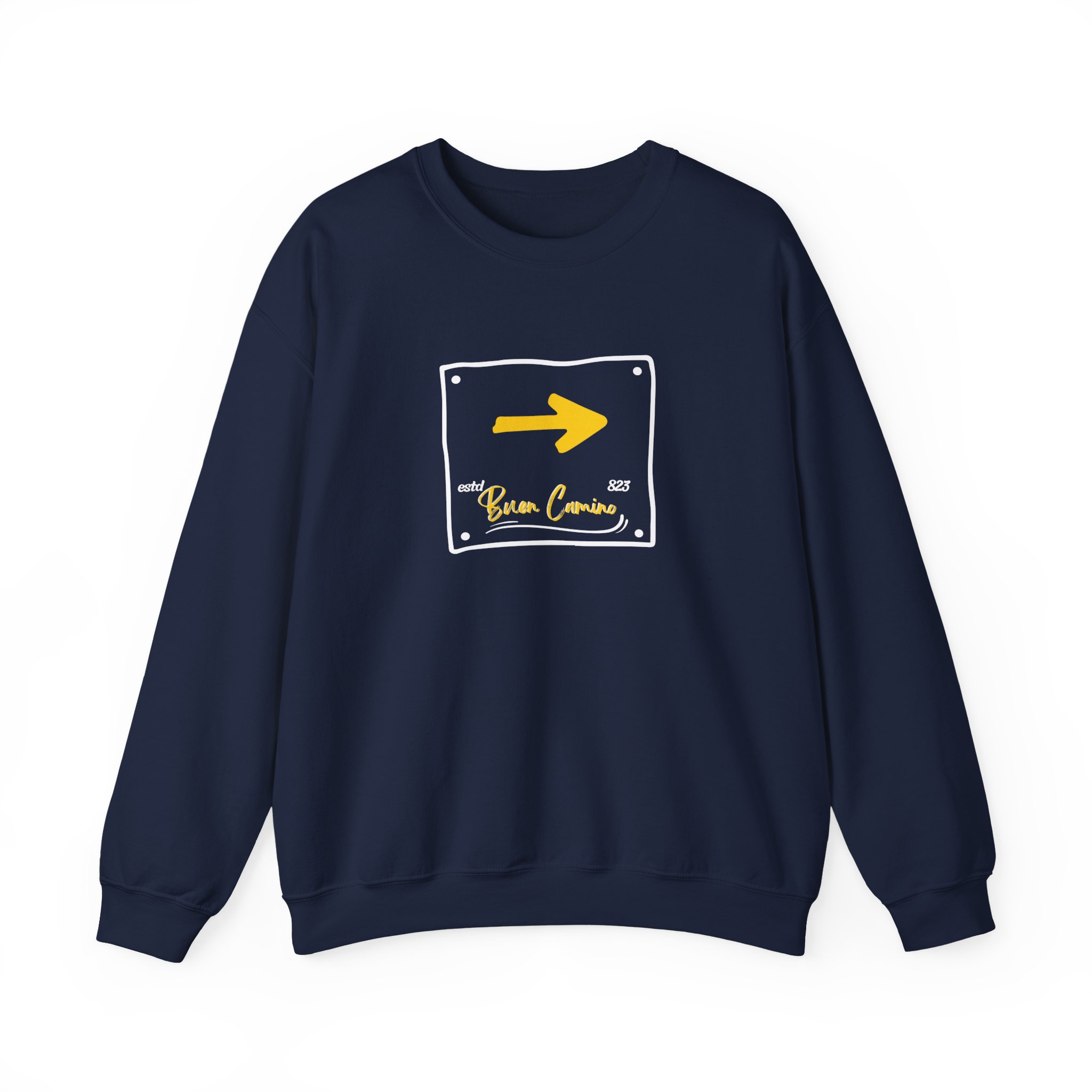 Camino de Santiago – "The Yellow Arrow" Classic Heavy Blend Crewneck Sweatshirt - Imagen 2