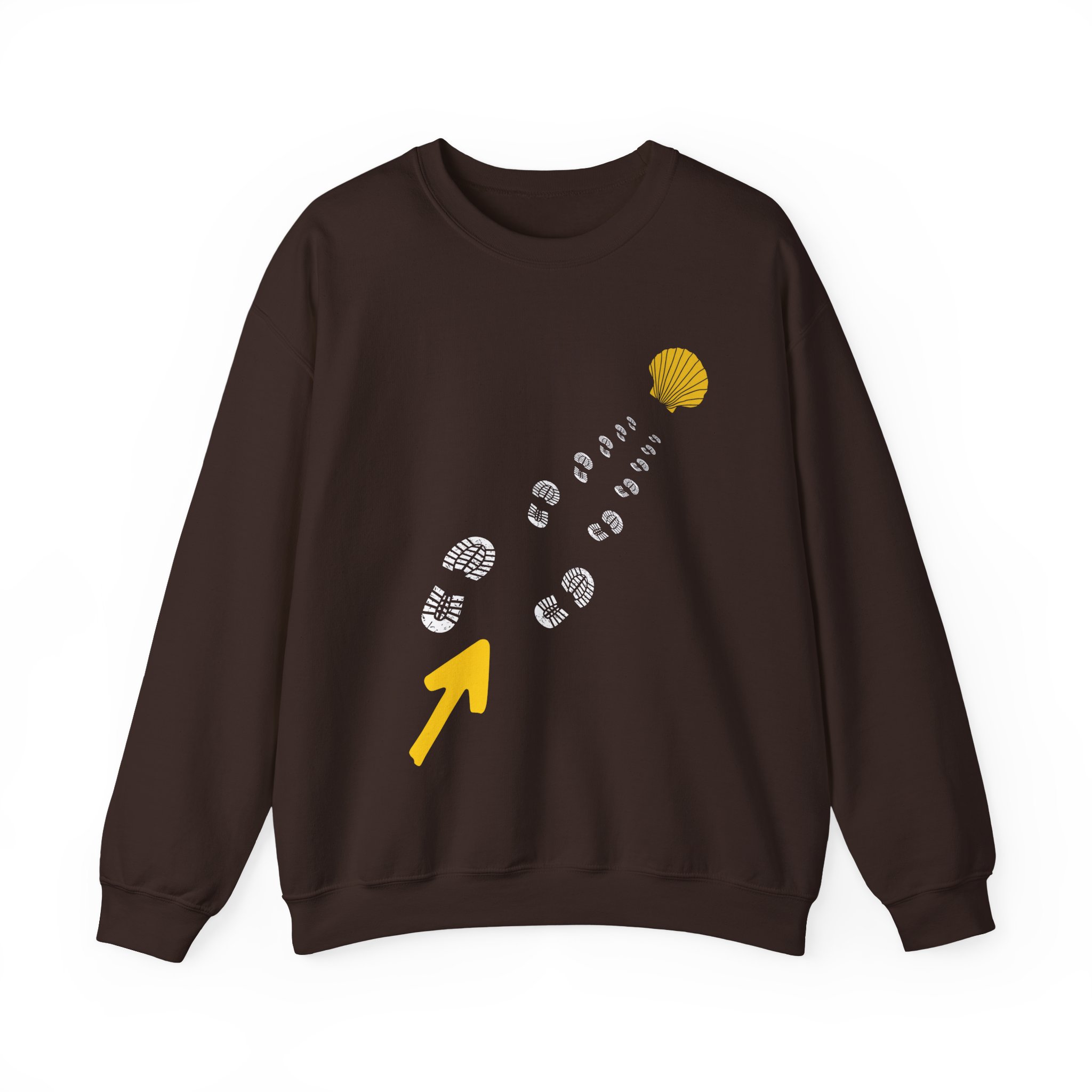 Camino de Santiago – "The Straight Path" Perspective Heavy Blend Crewneck Sweatshirt - Imagen 11