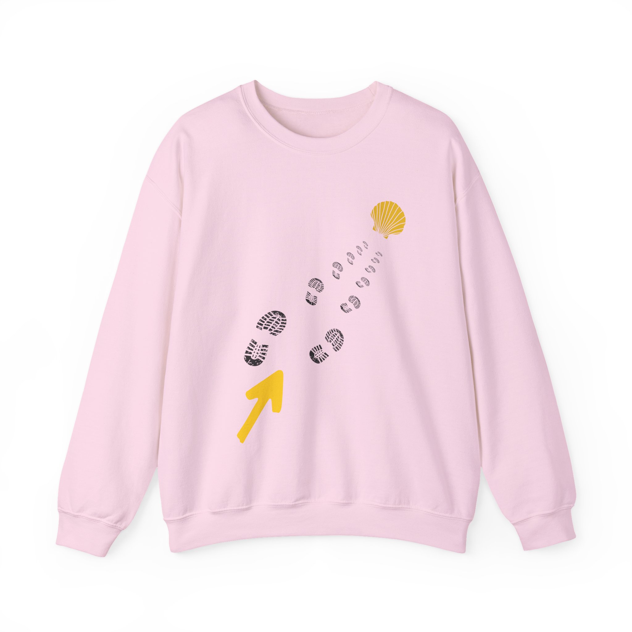 Camino de Santiago – "The Straight Path" Perspective Heavy Blend Crewneck Sweatshirt