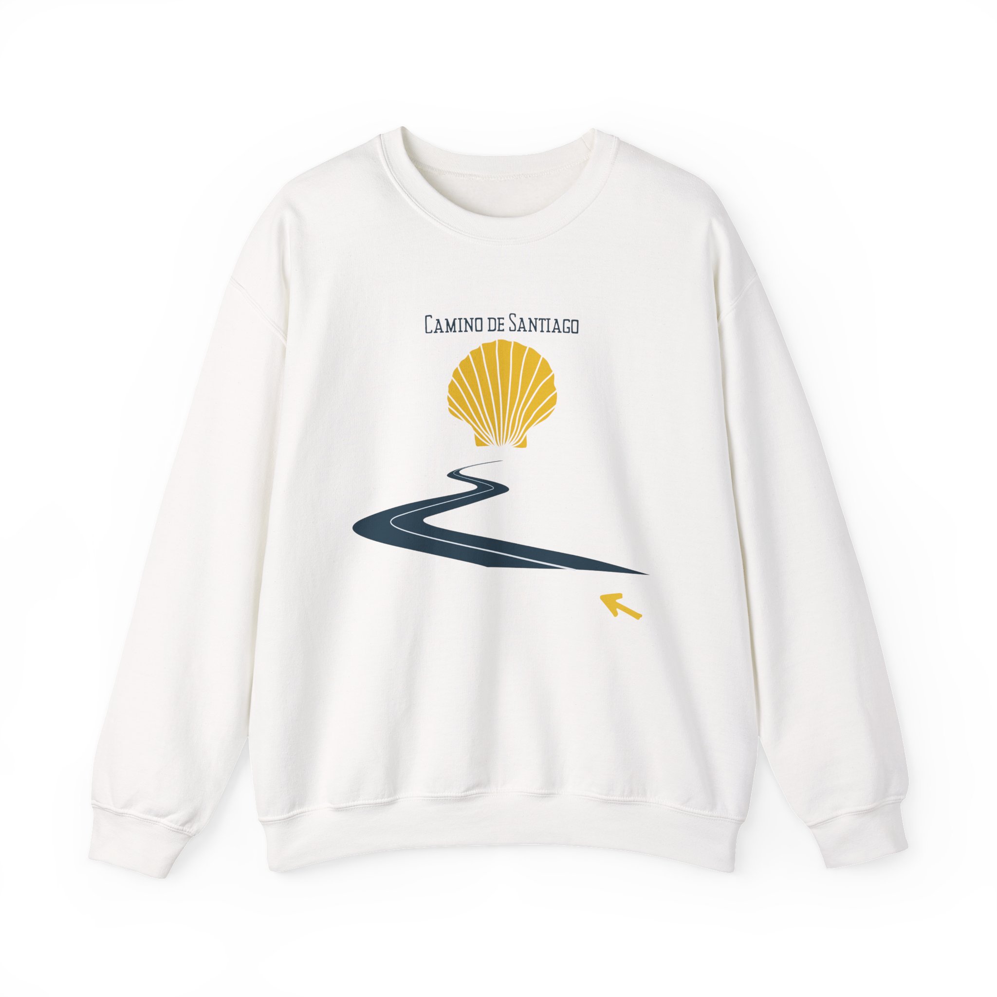 Camino de Santiago – "The Curvy Road" Classic Unisex Crewneck T-Shirt - Imagen 3
