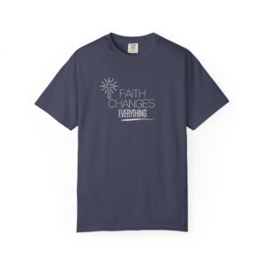 Faith Changes Everything – "Shining Cross" Vintage Comfort Colors T-Shirt
