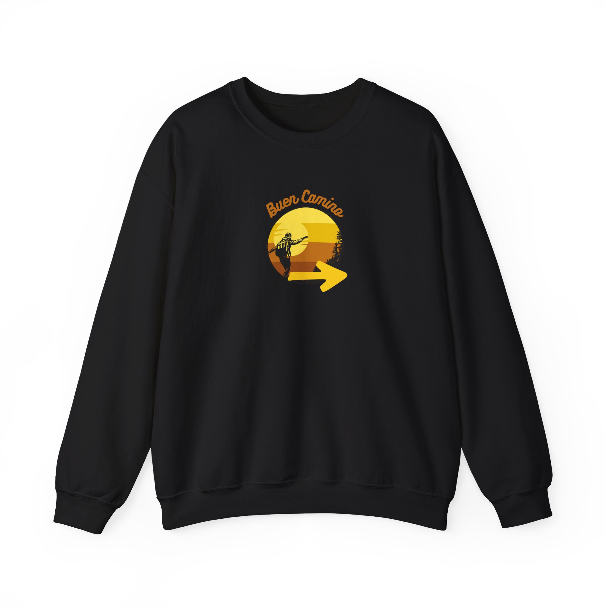 Camino de Santiago – "Buen Camino Pilgrim" Classic Heavy Blend Crewneck Sweatshirt - Imagen 4