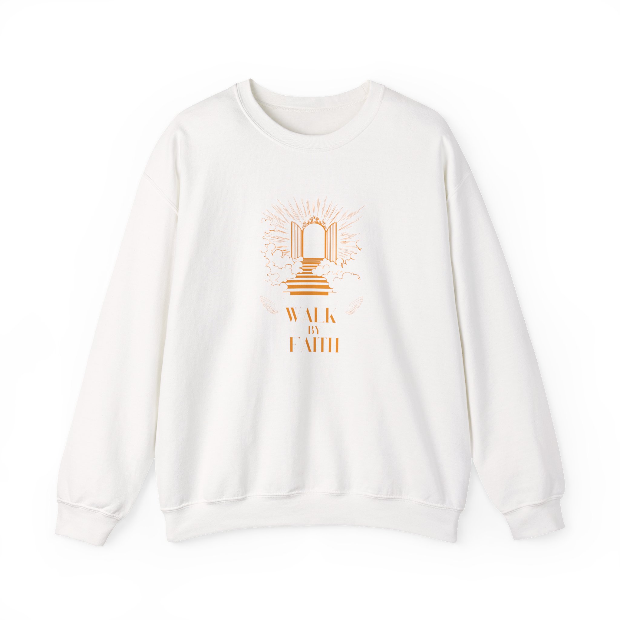 Walk by Faith – "Heavenly Gates" Classic Heavy Blend Crewneck Sweatshirt - Imagen 6