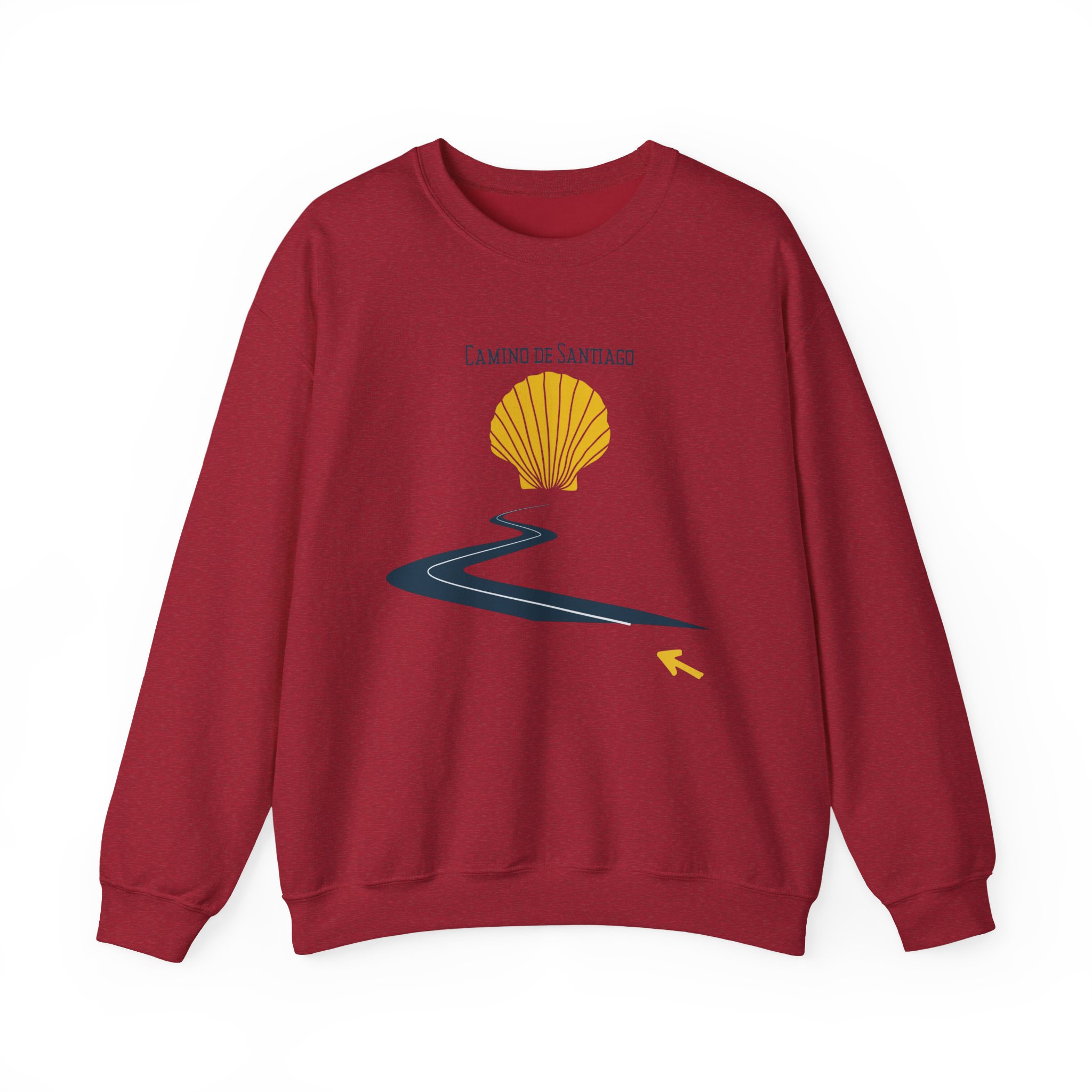 Camino de Santiago – "The Curvy Road" Classic Unisex Crewneck T-Shirt - Imagen 2