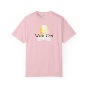With God All Things Are Possible – "Divine Light" Vintage Comfort Colors T-Shirt