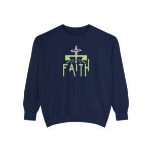 Walk by Faith – "The Way" Vintage Garment-Dyed Sweatshirt