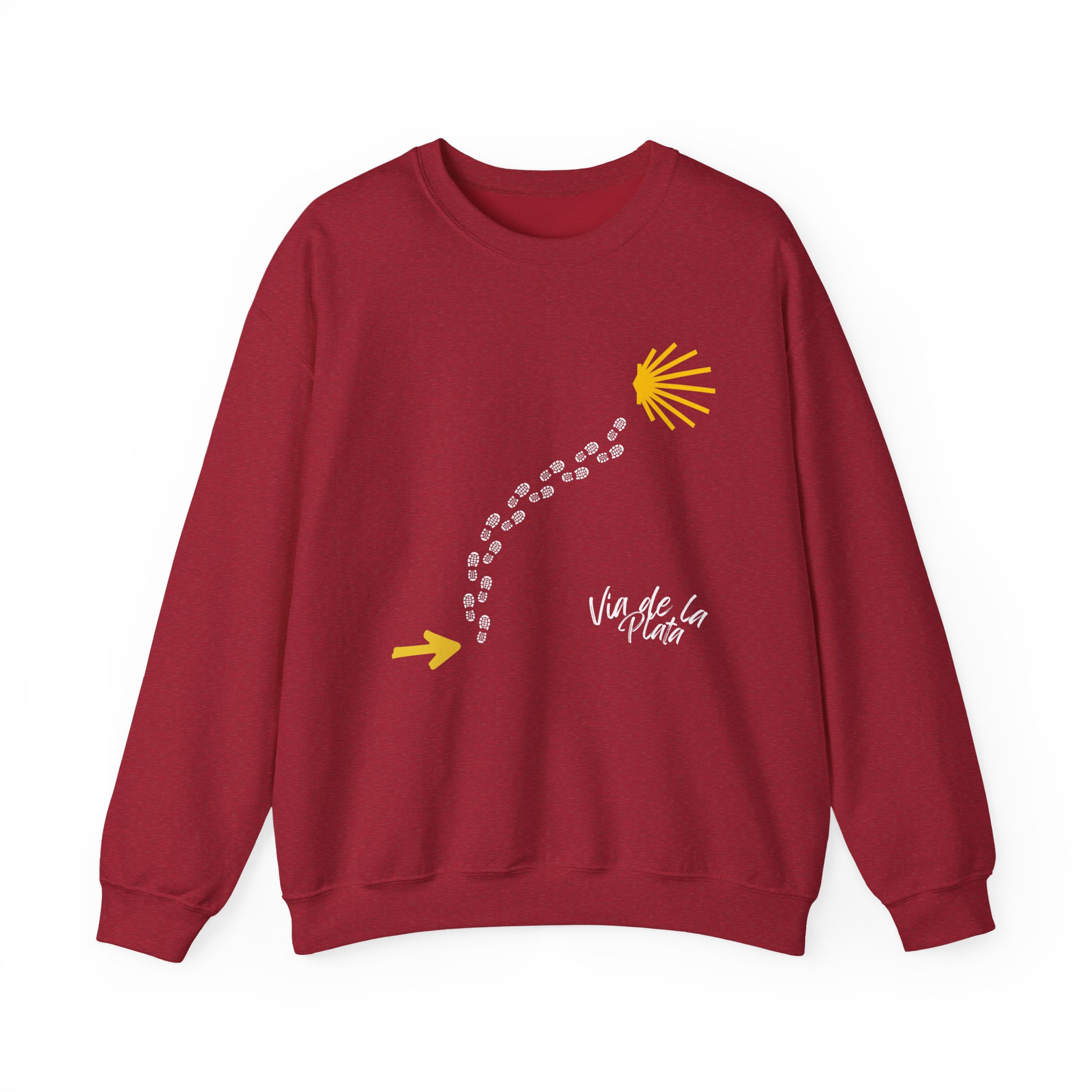Camino de Santiago – "Vía de la Plata Trail" Classic Unisex Crewneck T-Shirt - Imagen 12