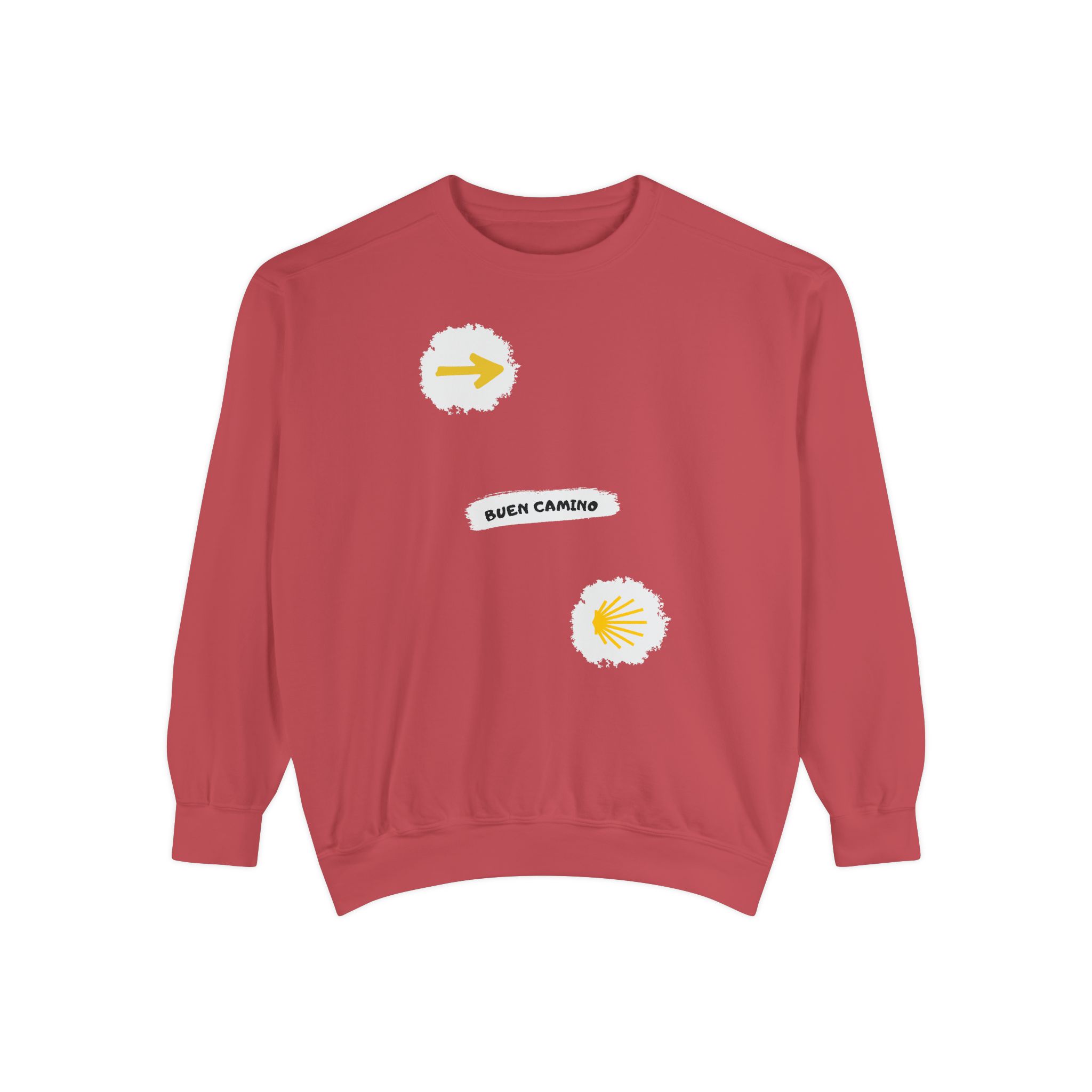 Camino de Santiago – "Urban Stencil" Vintage Garment-Dyed Sweatshirt - Imagen 11