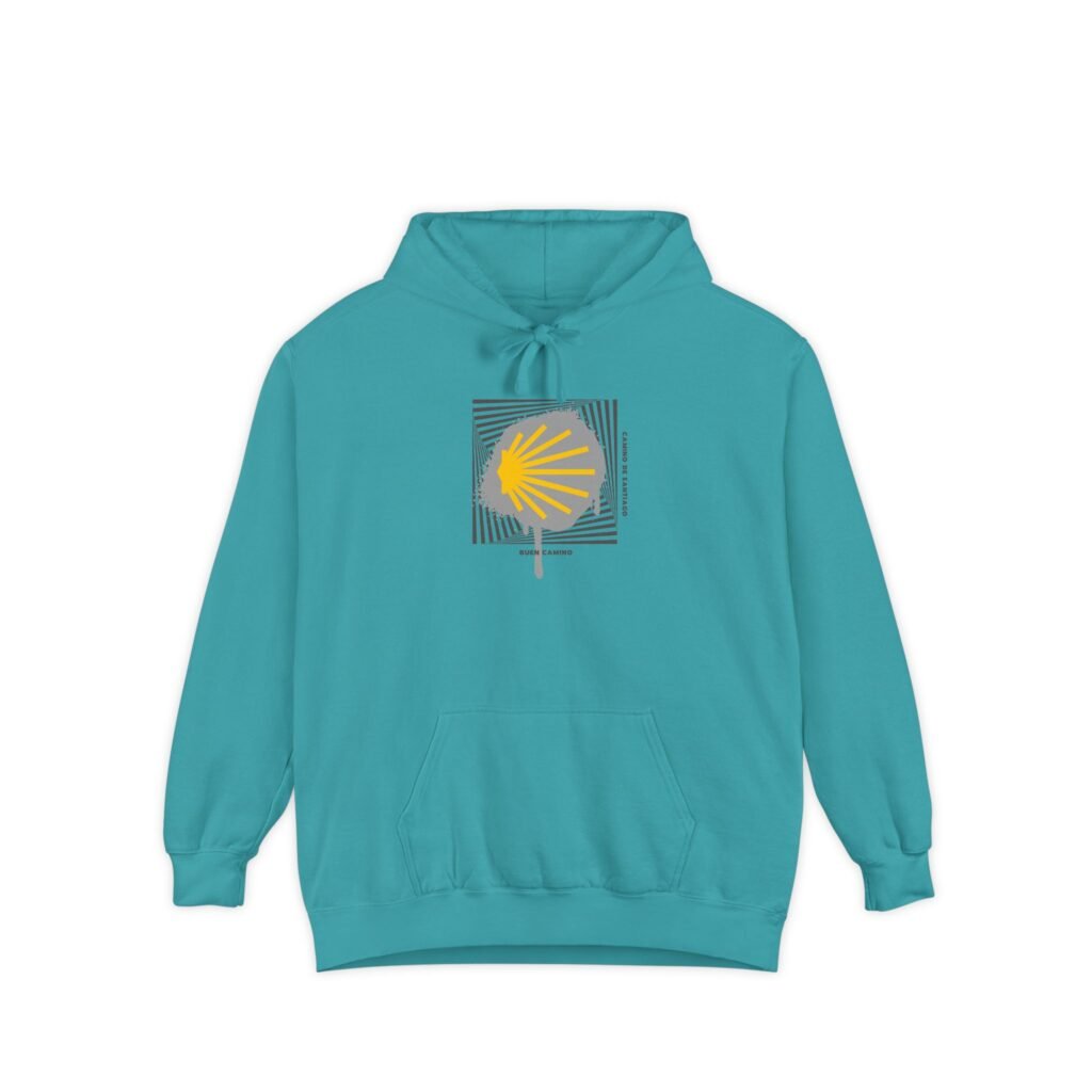 "Stencil Way" Garment-Dyed Hoodie