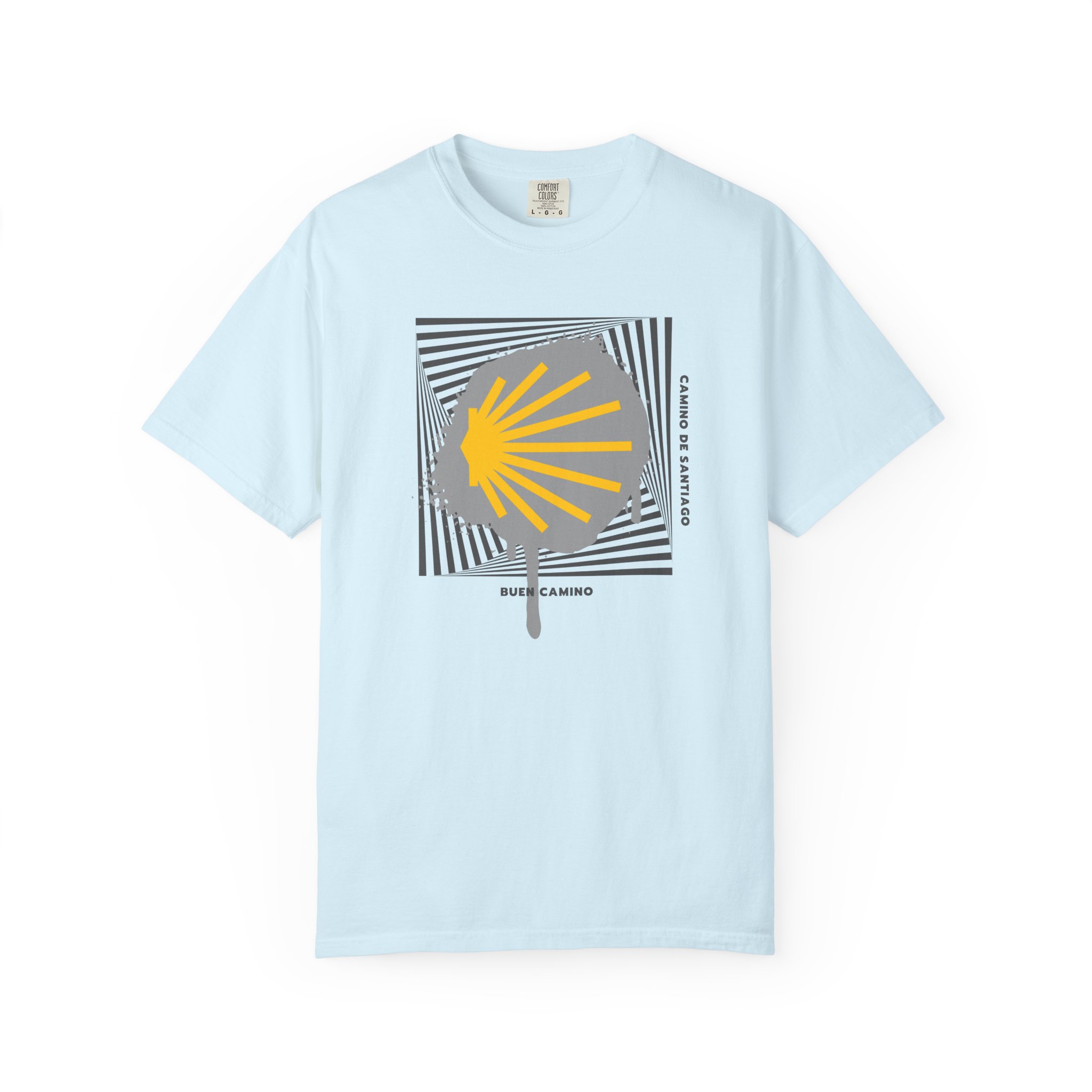 Camino de Santiago – "Stencil Way" Urban Graffiti Comfort Colors T-Shirt - Imagen 9