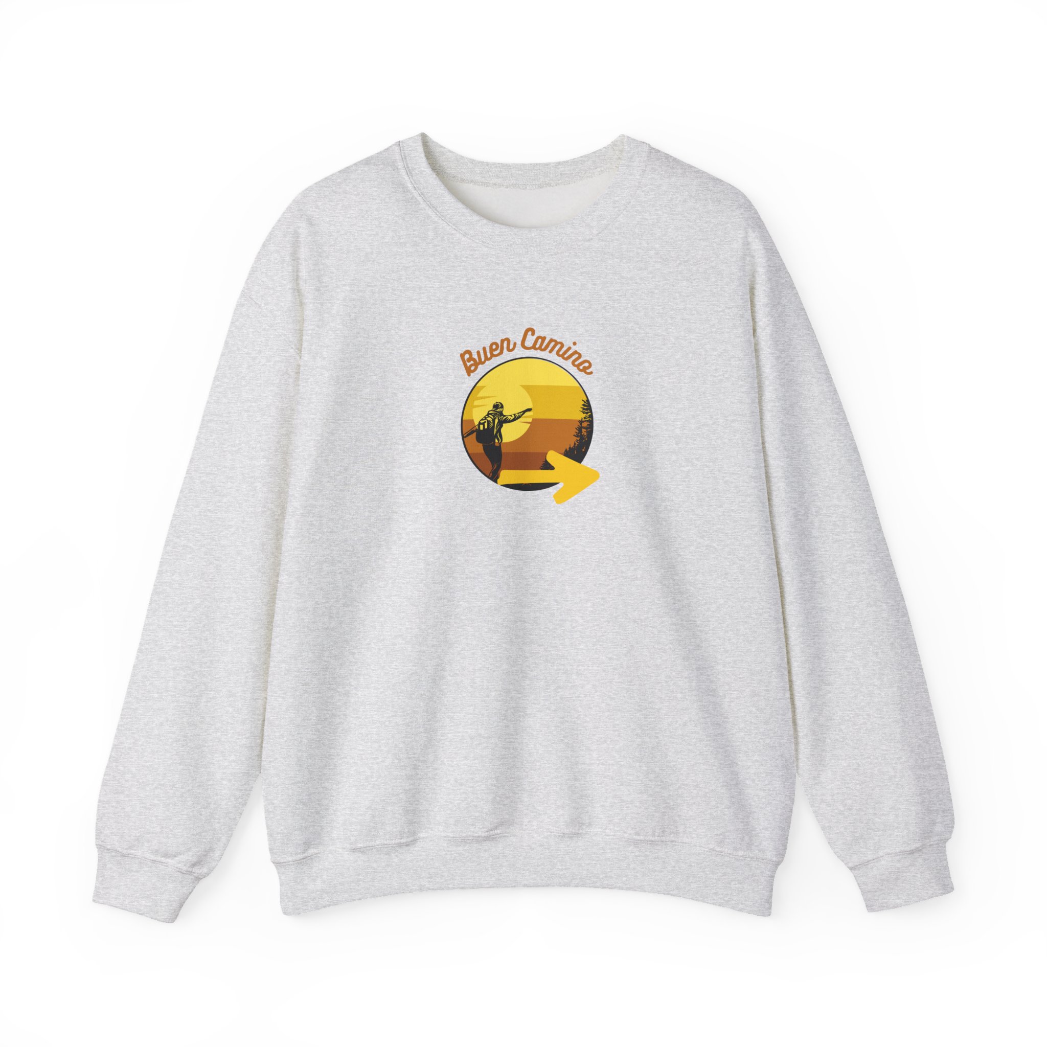 Camino de Santiago – "Buen Camino Pilgrim" Classic Heavy Blend Crewneck Sweatshirt