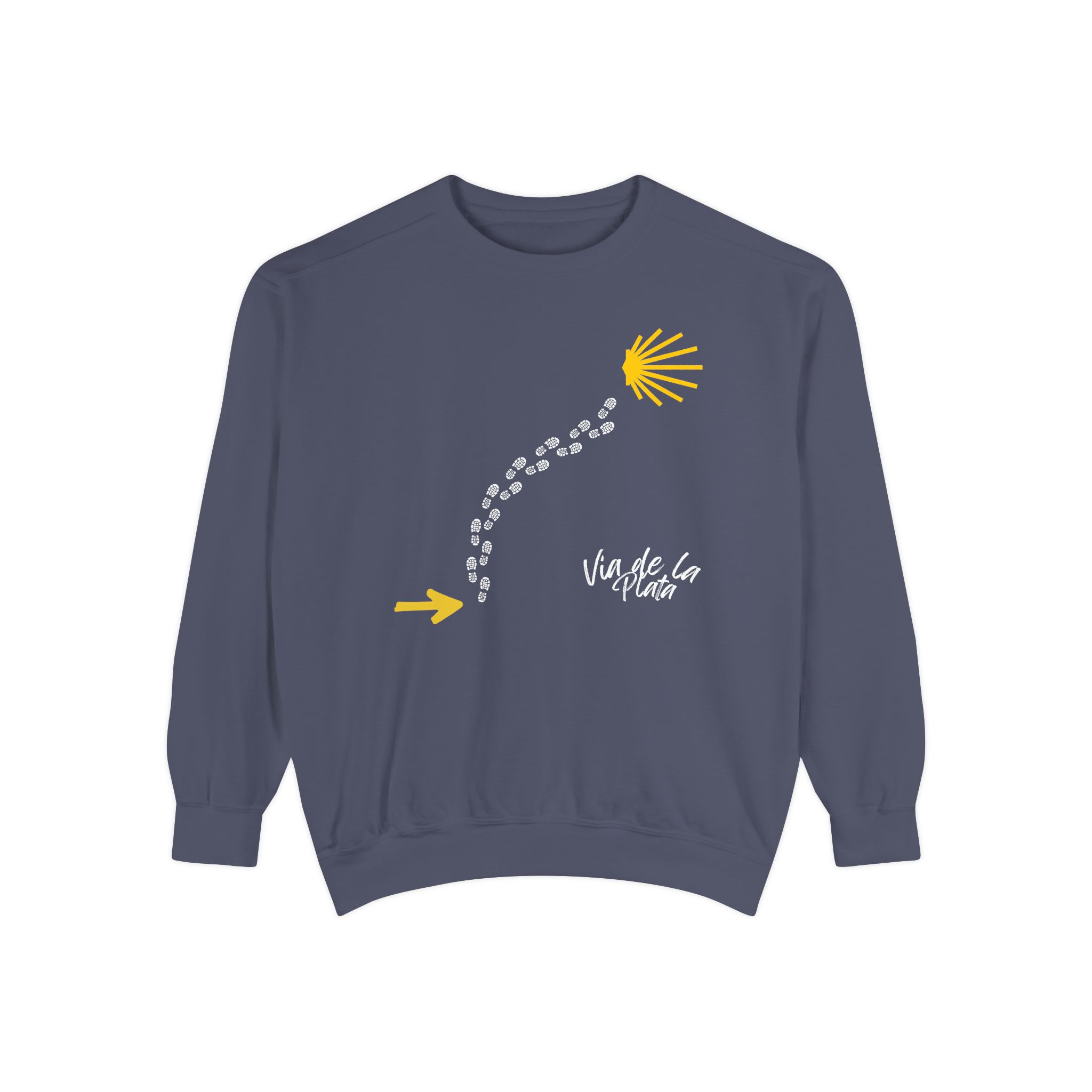 Camino de Santiago – "Vía de la Plata Trail" Vintage Garment-Dyed Sweatshirt - Imagen 7