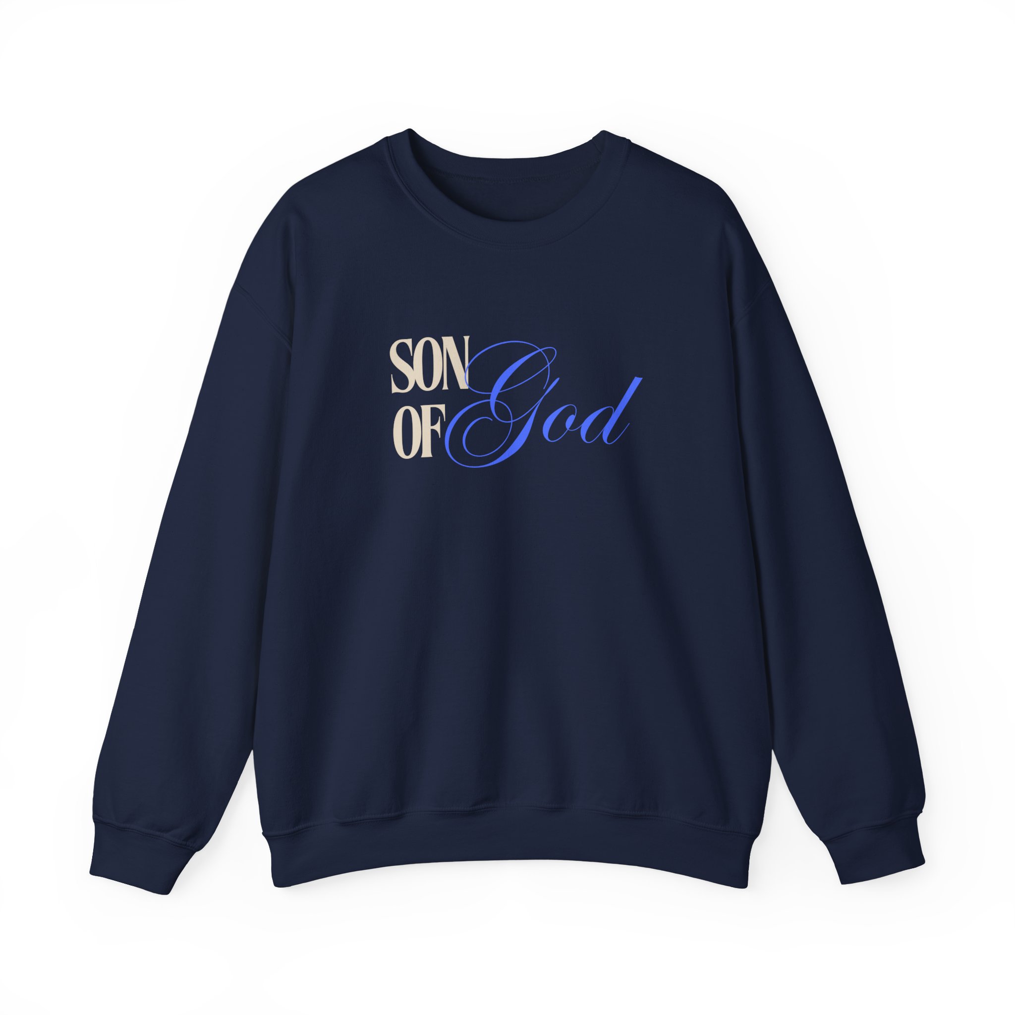 Son of God – "Graceful Blue" Classic Heavy Blend Crewneck Sweatshirt - Imagen 4