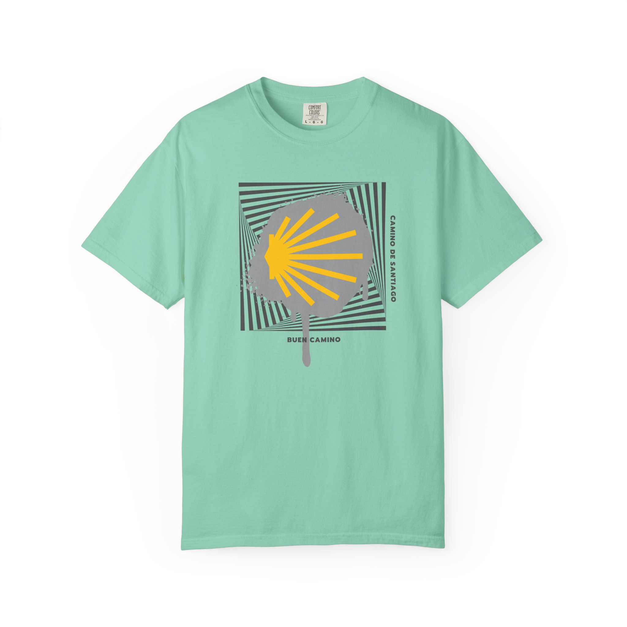 Camino de Santiago – "Stencil Way" Urban Graffiti Comfort Colors T-Shirt