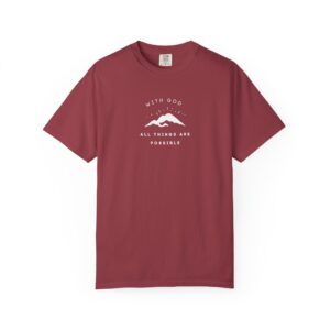 With God All Things Are Possible – "Summit Hope" Vintage Comfort Colors T-Shirt