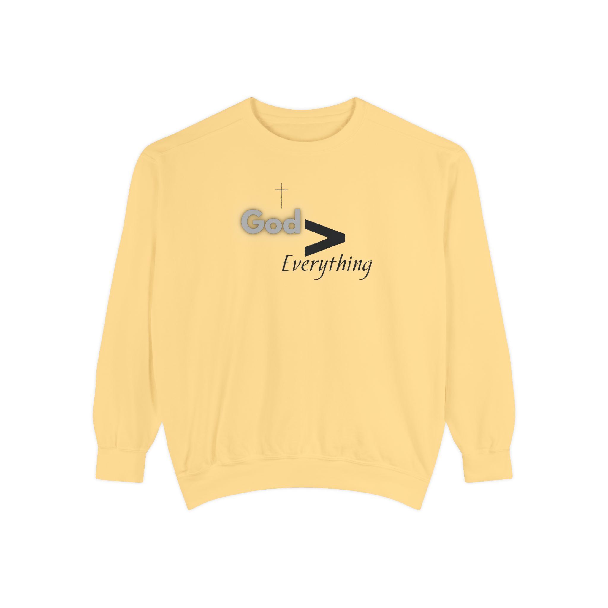 God is Greater – "Mathematical Truth" Vintage Garment-Dyed Sweatshirt - Imagen 2