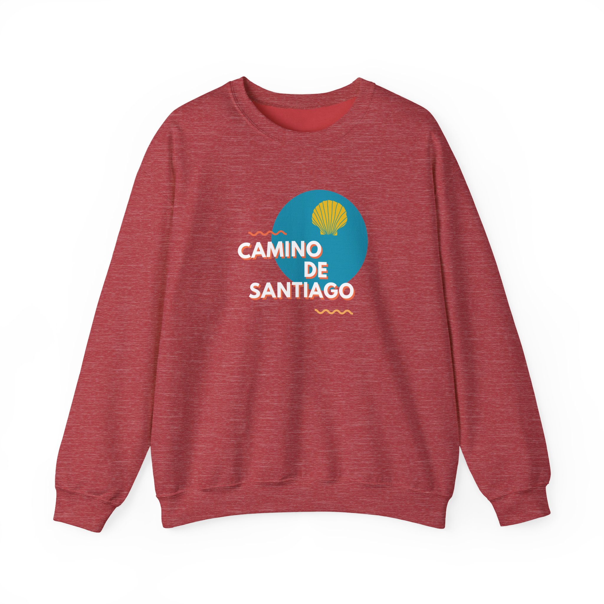 Camino de Santiago – "Modern Graphic Shell" Classic Heavy Blend Crewneck Sweatshirt - Imagen 9
