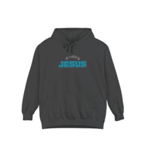 "Retro Teal Dream" Garment-Dyed Hoodie