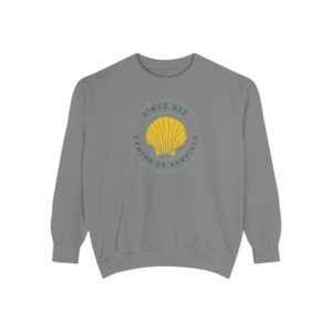 Camino de Santiago – "Heritage Shell Circle" Vintage Garment-Dyed Sweatshirt