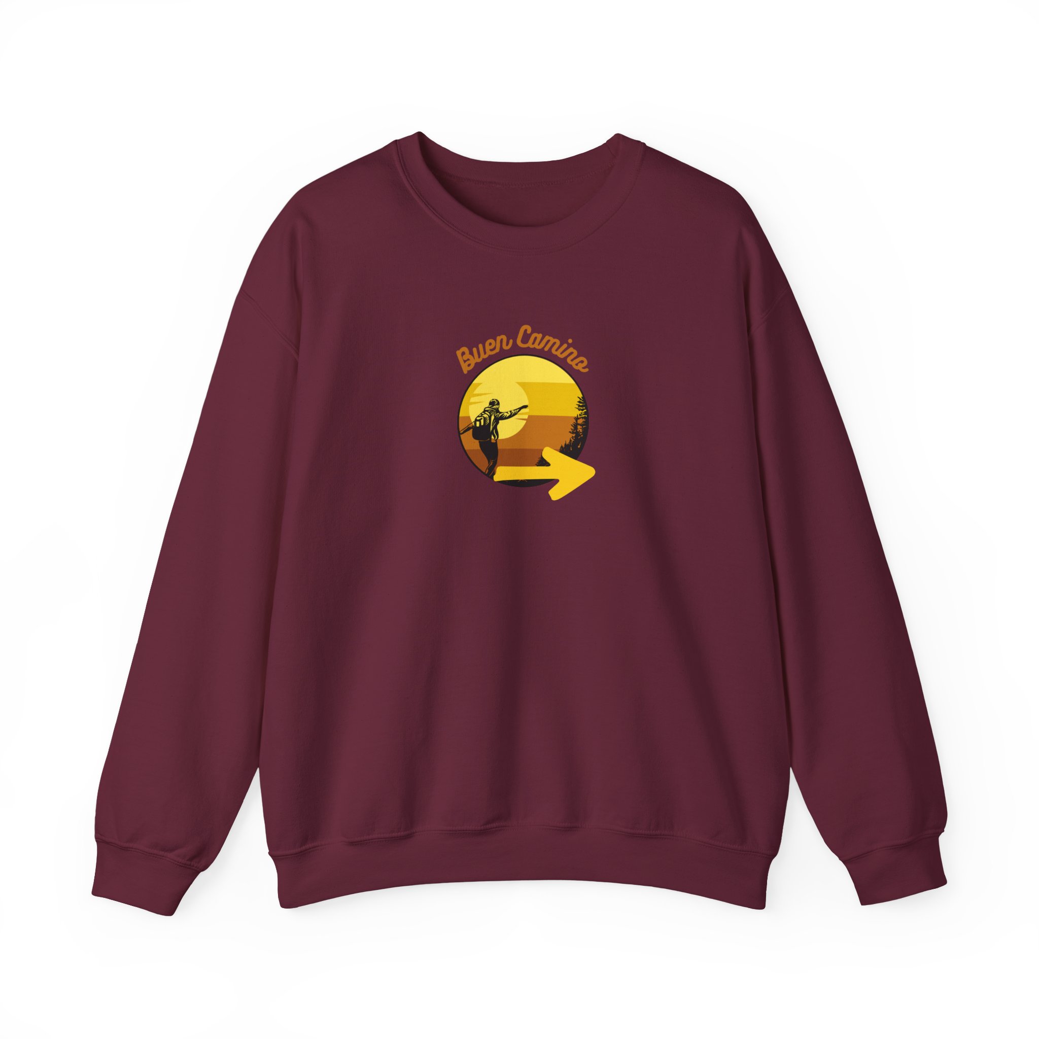 Camino de Santiago – "Buen Camino Pilgrim" Classic Heavy Blend Crewneck Sweatshirt - Imagen 11