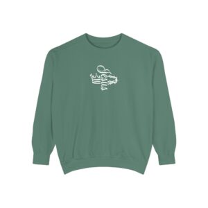 Jesus is King – "The Two Crowns" Vintage Garment-Dyed Sweatshirt